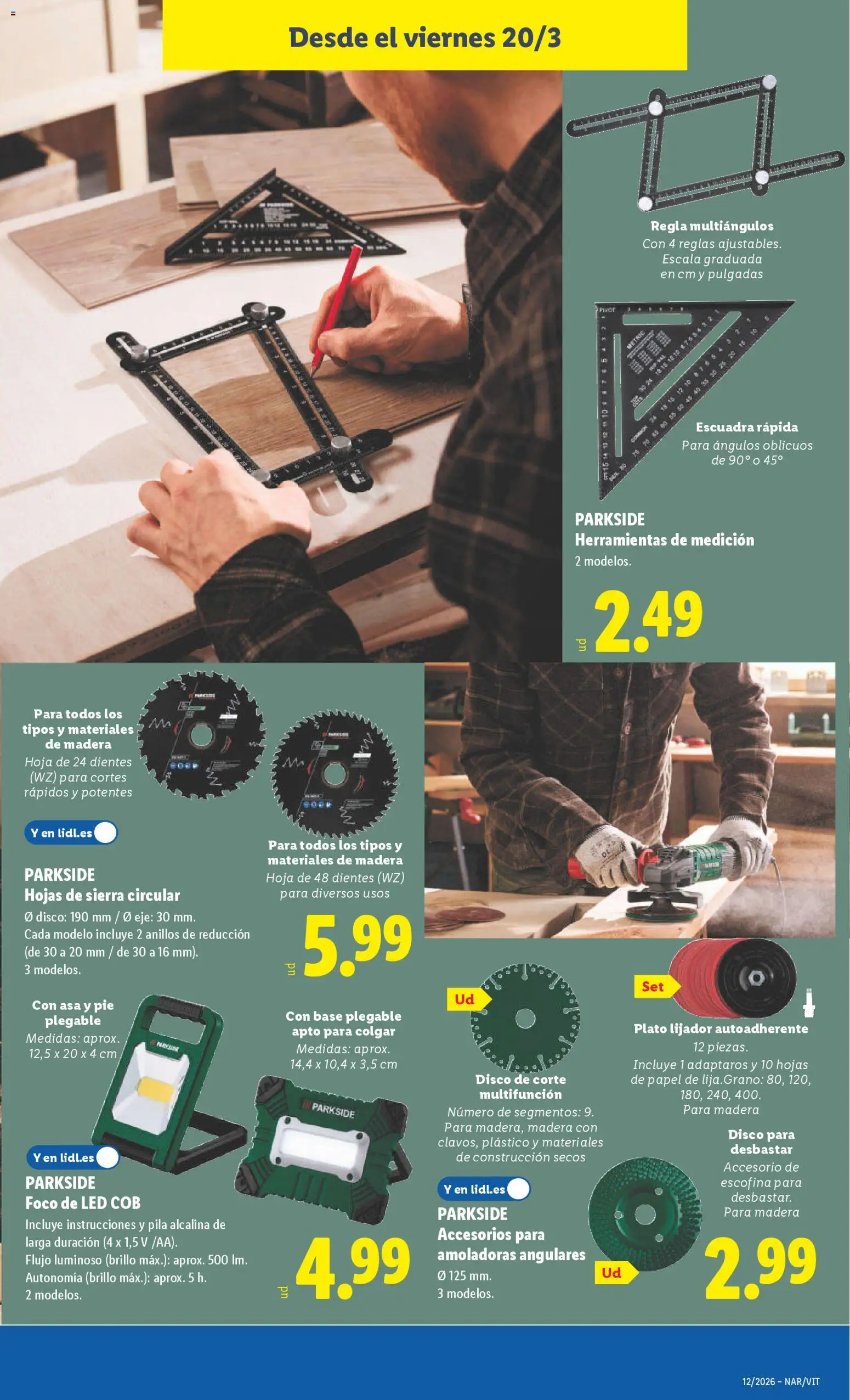 Lidl folleto de bazar │ válido desde el 16.03.2026 | Página: 23 | Productos: Anillos, Disco