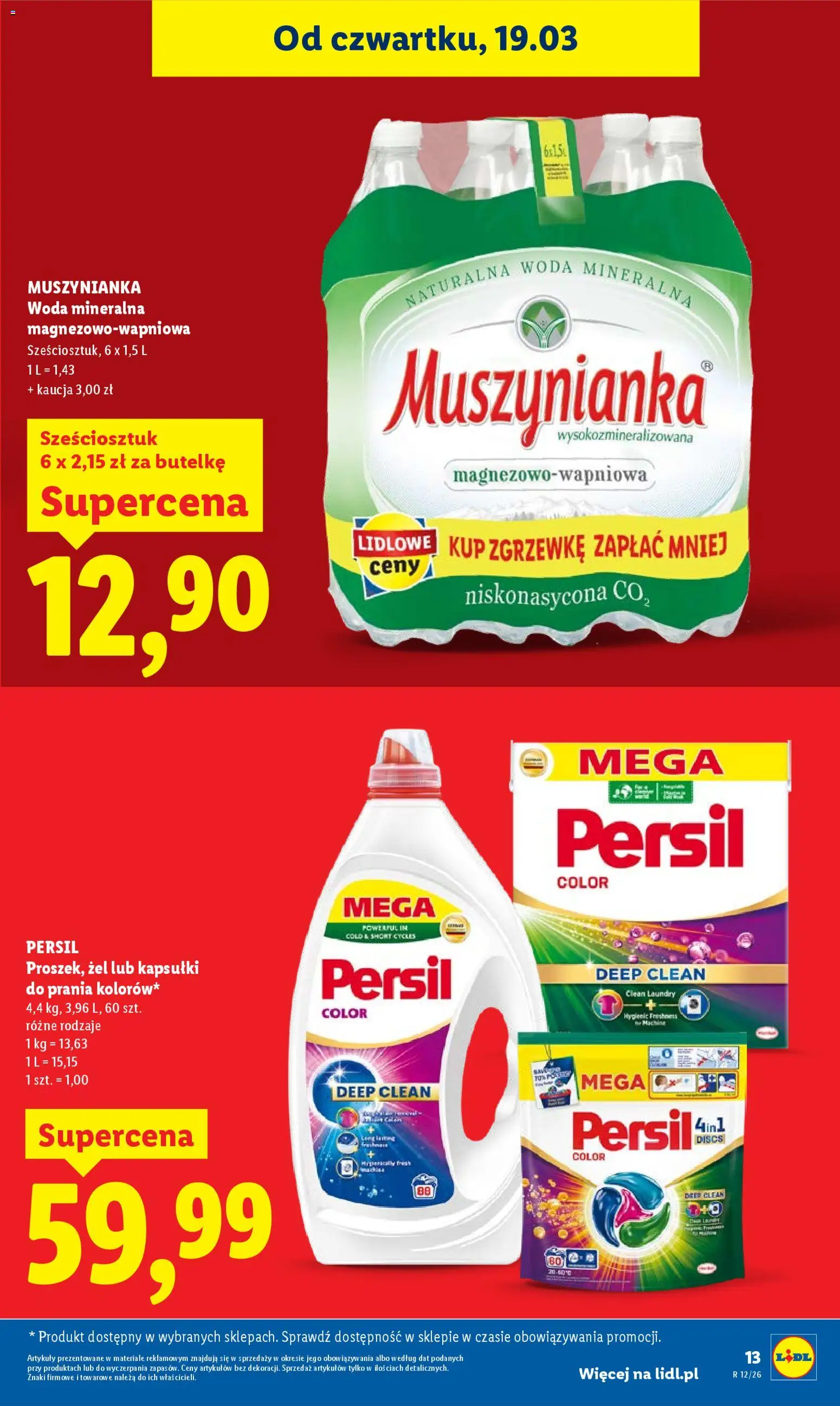 Lidl Polsko leták od 19.03.2026 | Strana: 13 | Produkty: Persil