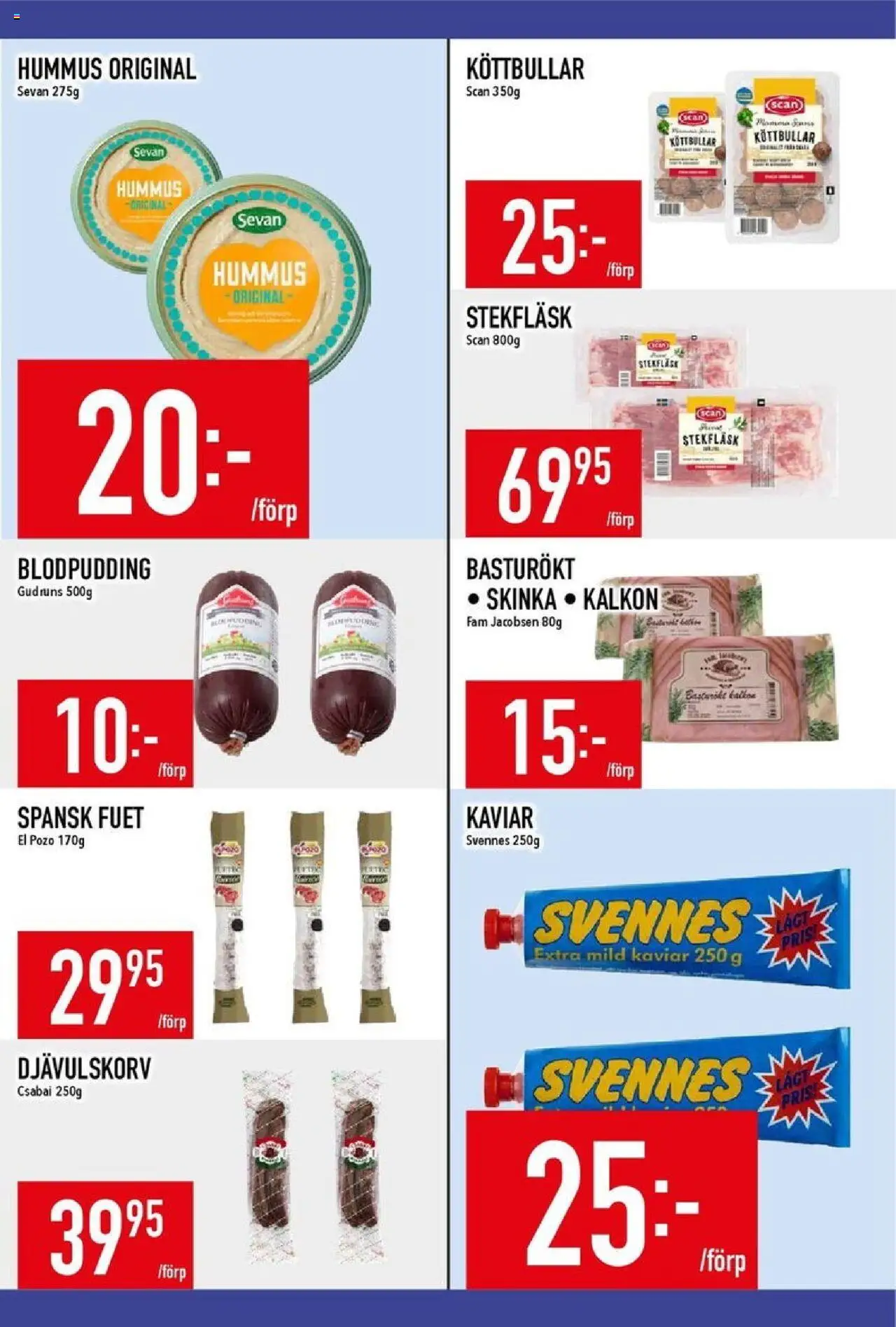 Matdax reklamblad aktuell från 06.10.2025 | Sida: 11 | Produkter: Köttbullar
