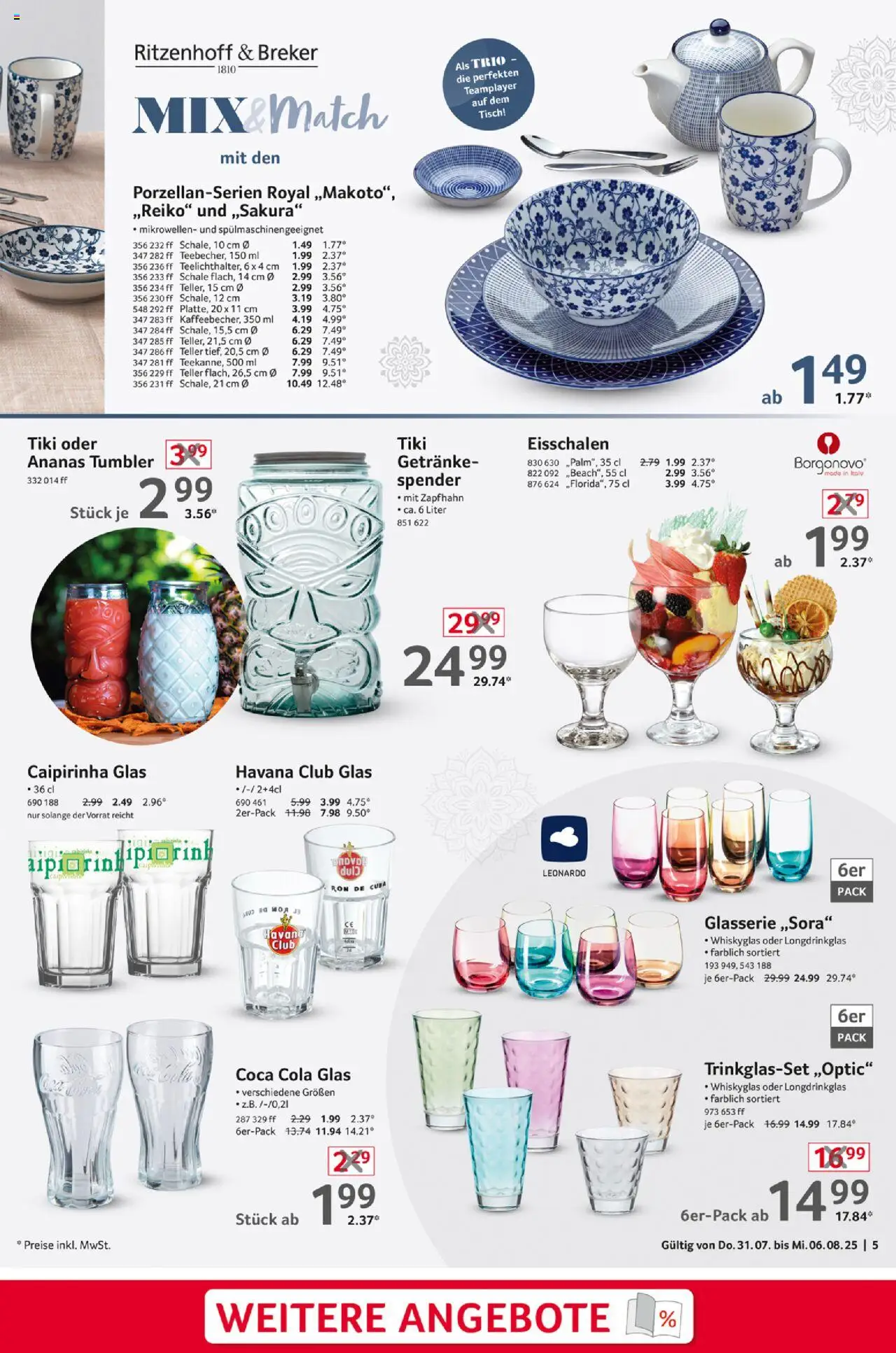 Selgros  Non Food - gültig ab dem 31.07.2025 | Seite: 5 | Produkte: Coca cola, Cola, Tisch, Ananas