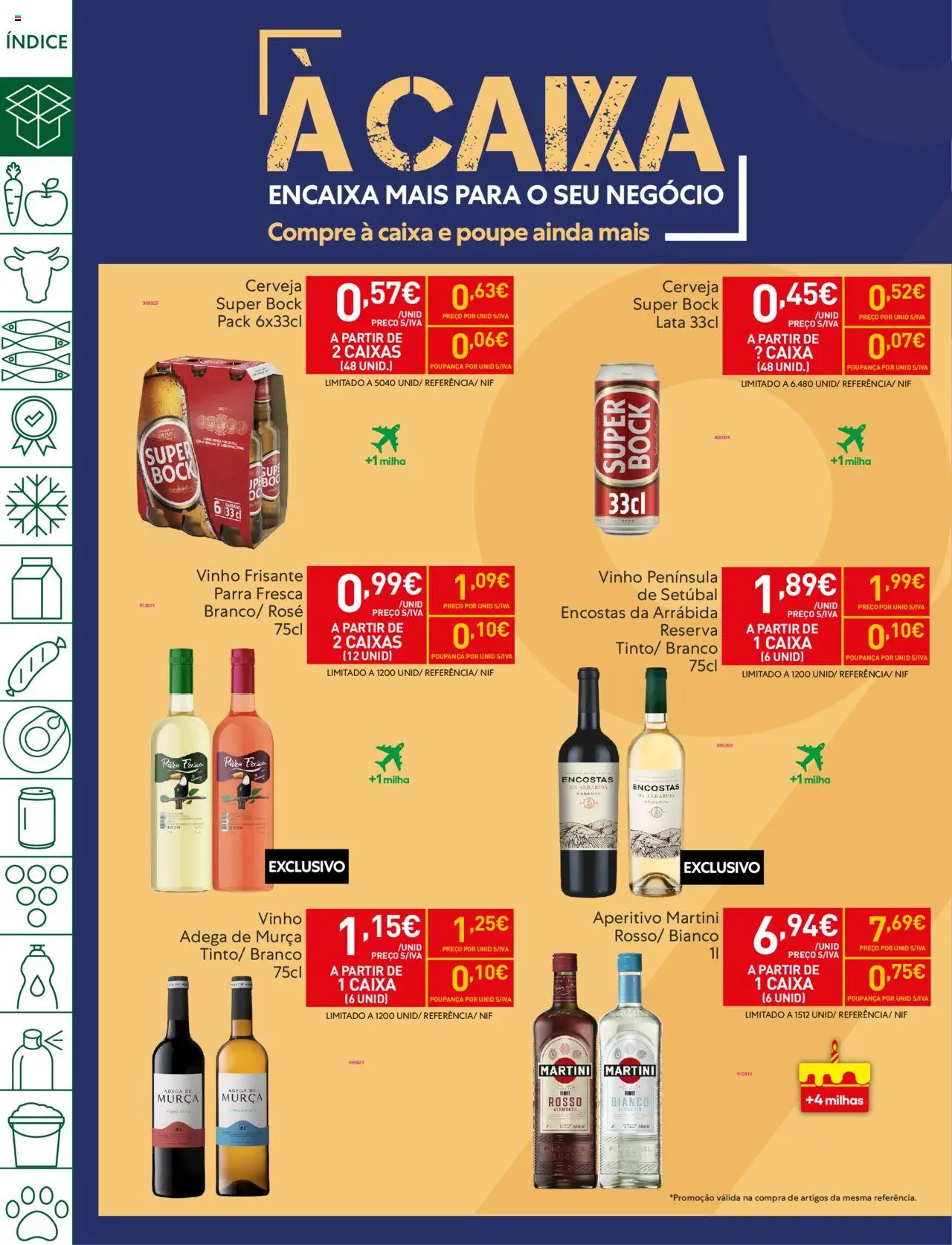 Recheio folheto │ válido de 14.10.2025 | Página: 4 | Produtos: Super bock, Caixa, Vinho, Cerveja