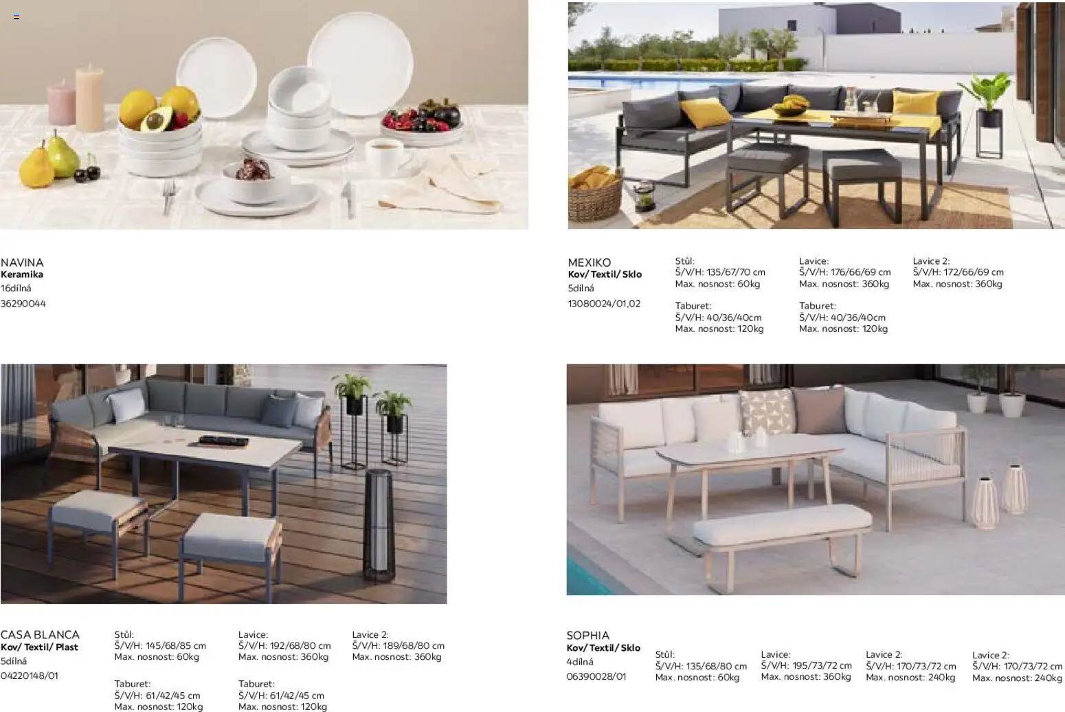 Möbelix leták - Zahradní nábytek od 01.03.2026 | Strana: 18 | Produkty: Taburet, Stůl, Lavice