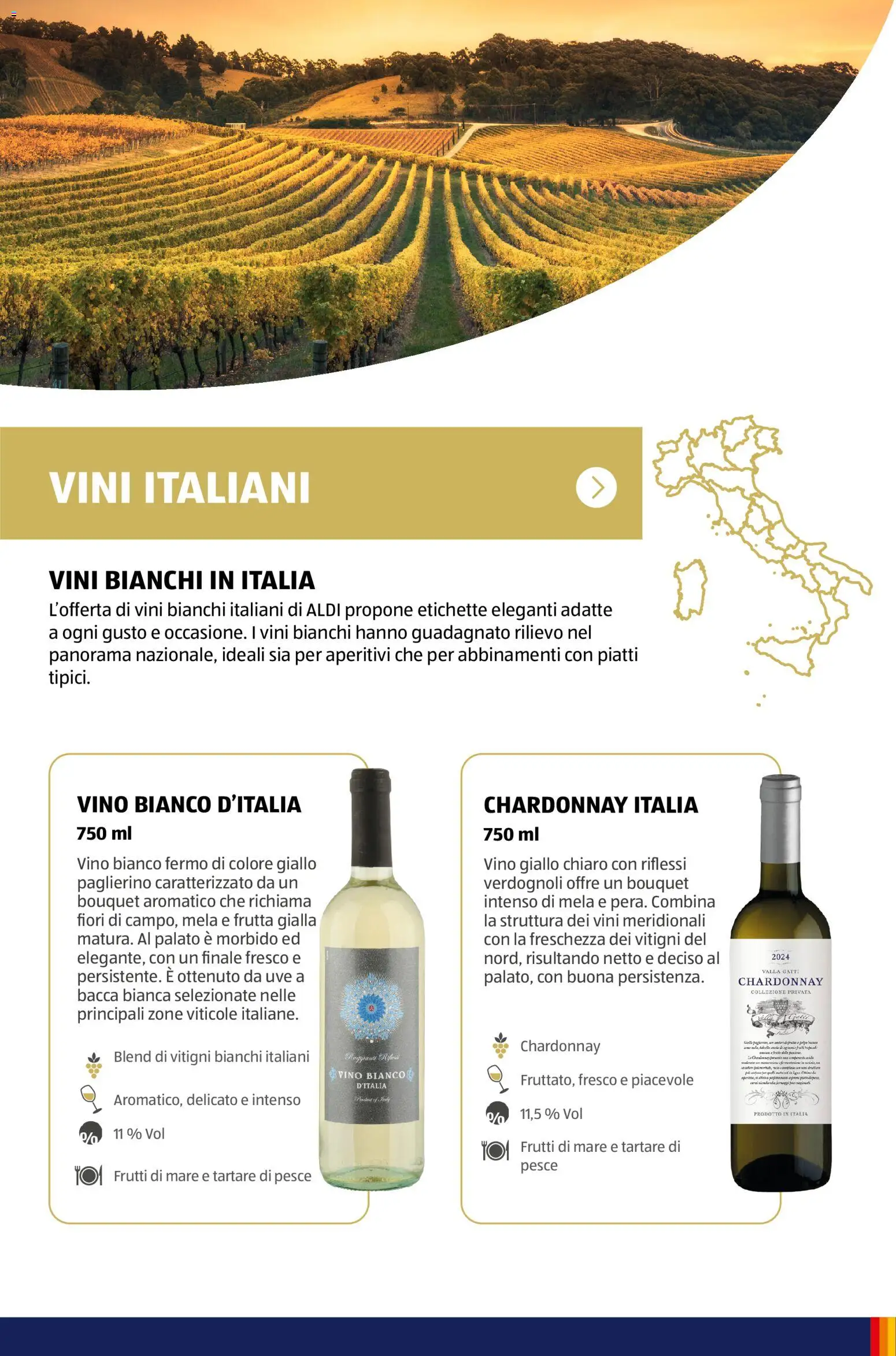 Volantino Aldi del 12.01.2026 | Pagina: 41 | Prodotti: Pesce, Frutta, Vino, Vino bianco