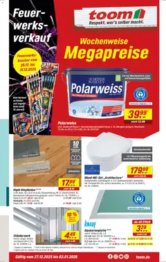 Toom Baumarkt Prospekt 	 ab 27.12.2025 gültig