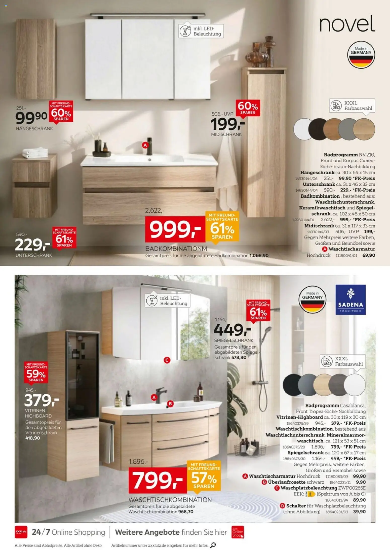 XXXLutz Badzimmertesterinnen und -tester gesucht – gültig ab 25.04.2026 | Seite: 4 | Produkte: Spiegel, Spiegelschrank, Hängeschrank, Midischrank