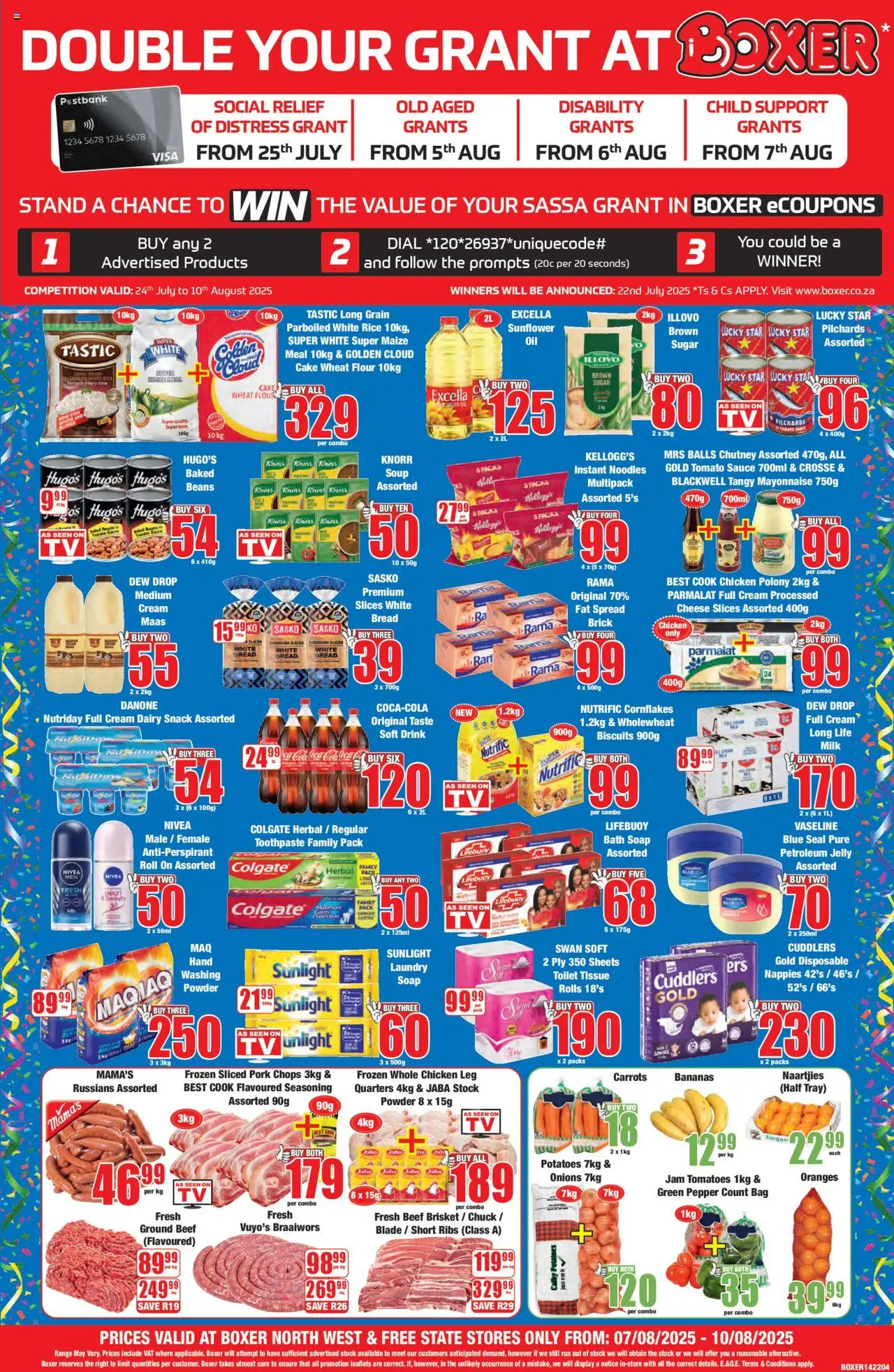 Boxer North West - Weekly Specials │ valid from 07.08.2025 | Page: 1 | Products: Chutney, Beef, Soup, Potatoes
