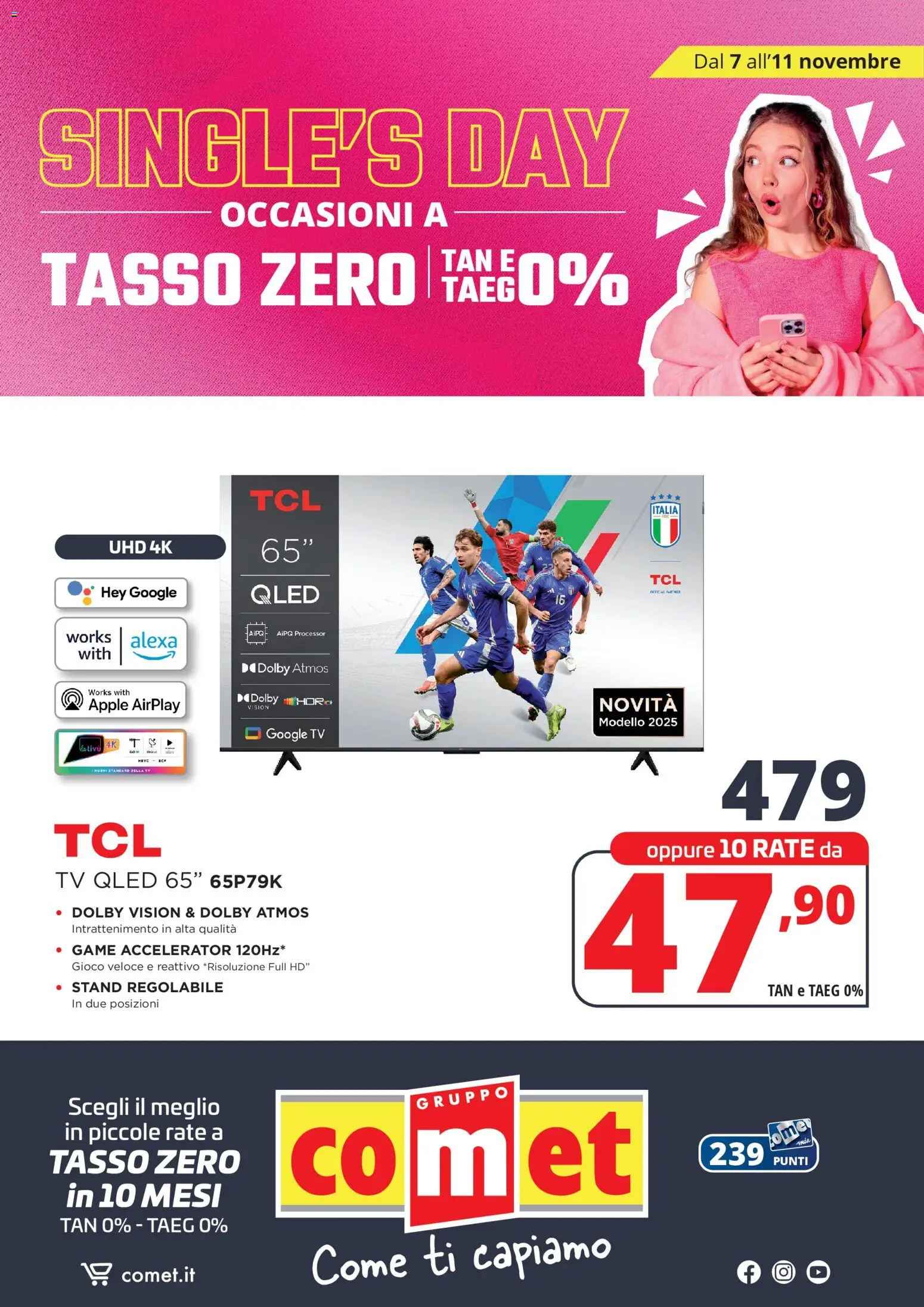 Volantino Comet del 07.11.2025 | Pagina: 42 | Prodotti: TV, Gioco
