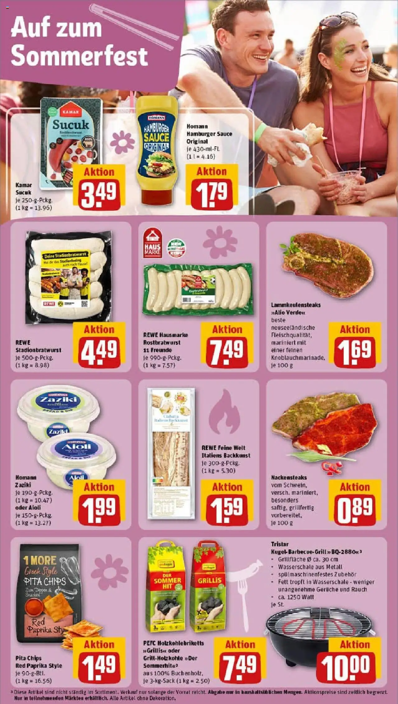 Rewe prospekt Schwerte	 - gültig ab dem 13.07.2025 | Seite: 14 | Produkte: Nackensteaks, Grill, Paprika, Chips