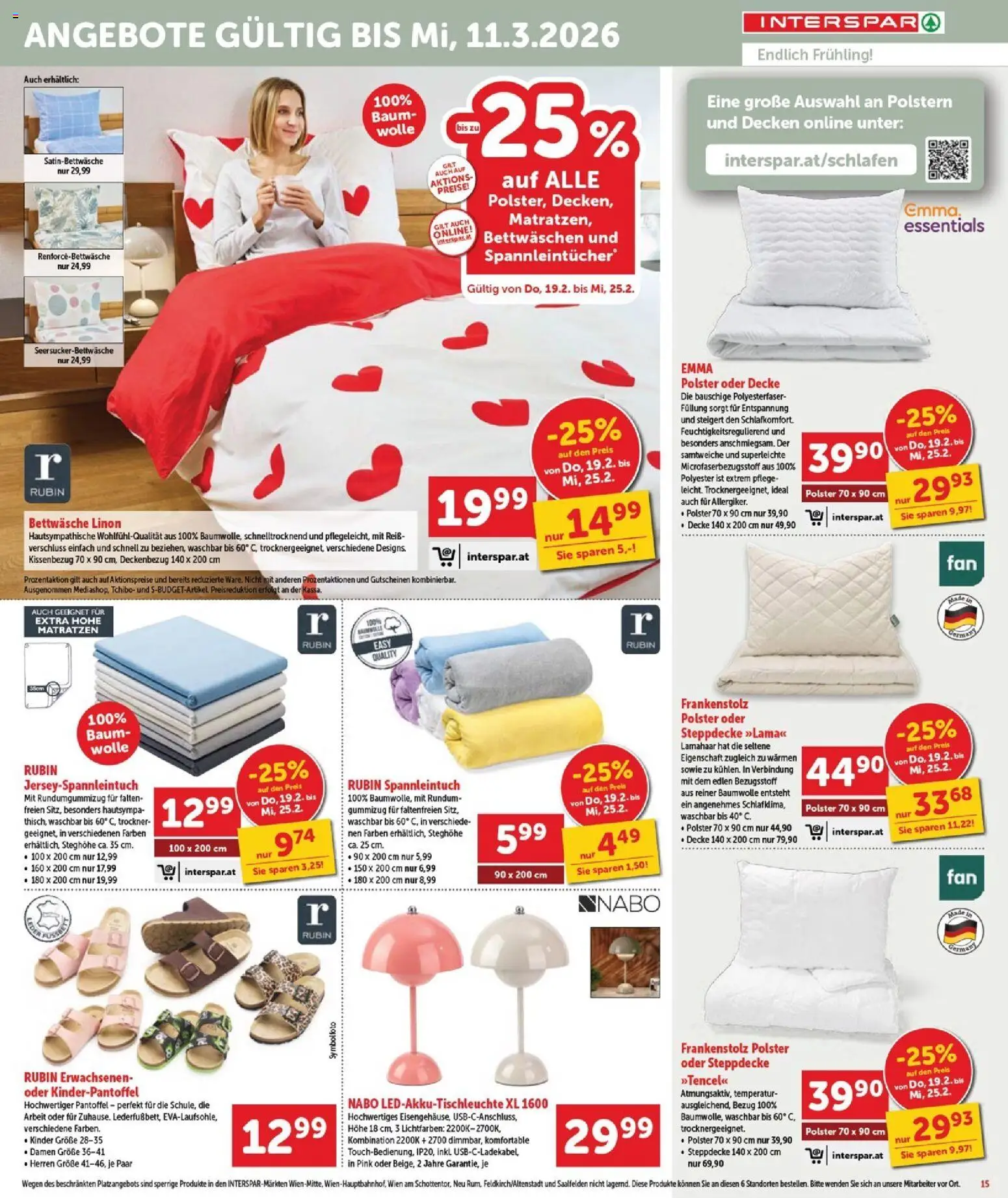 Interspar Flugblatt - Burgenland Sued gültig ab 19.02.2026 | Seite: 16 | Produkte: Trockner, Decke