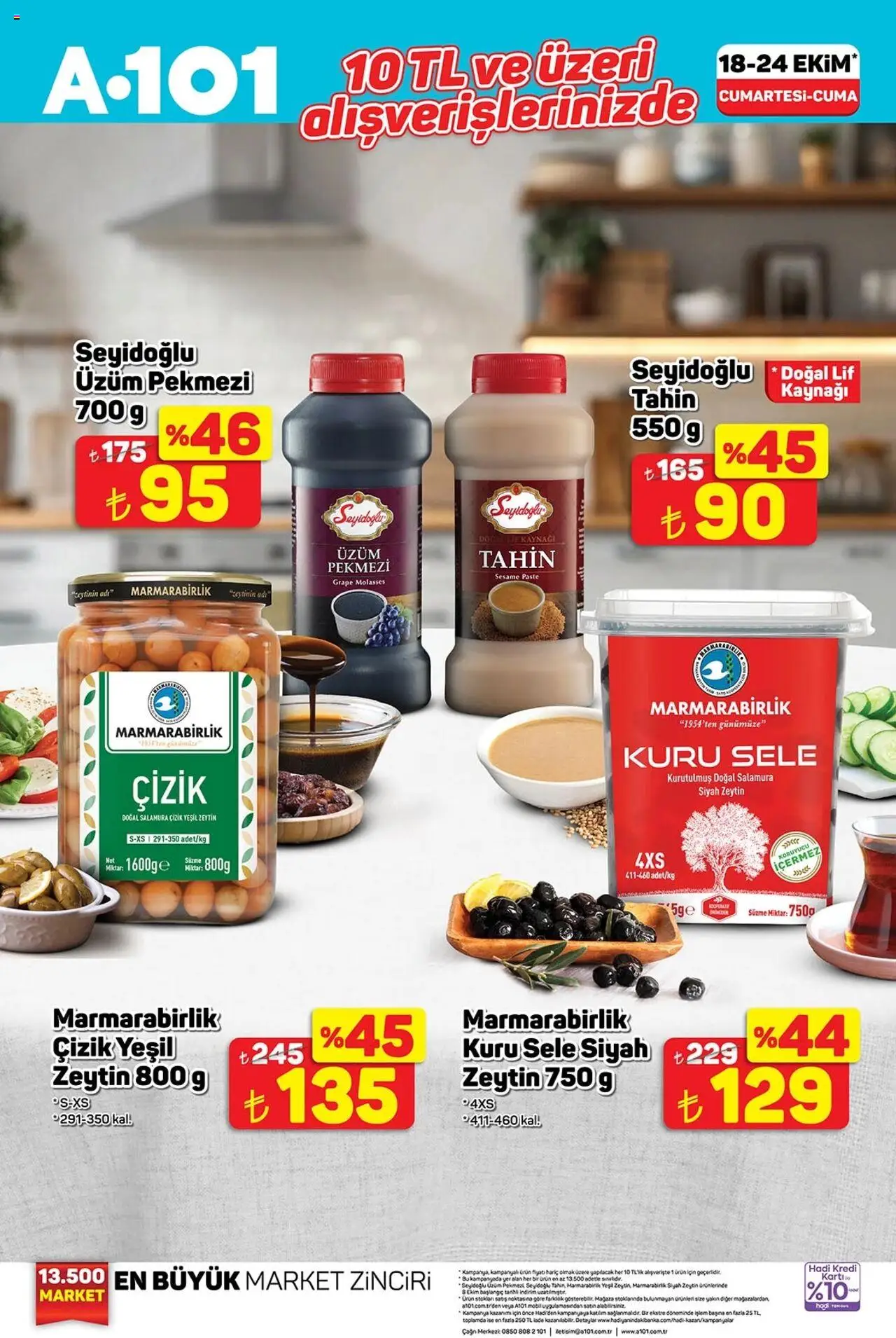 A101 Katalog - 18.10.2025 tarihinden itibaren geçerlidir | Sayfa: 3 | Ürünler: Üzüm, Zeytin