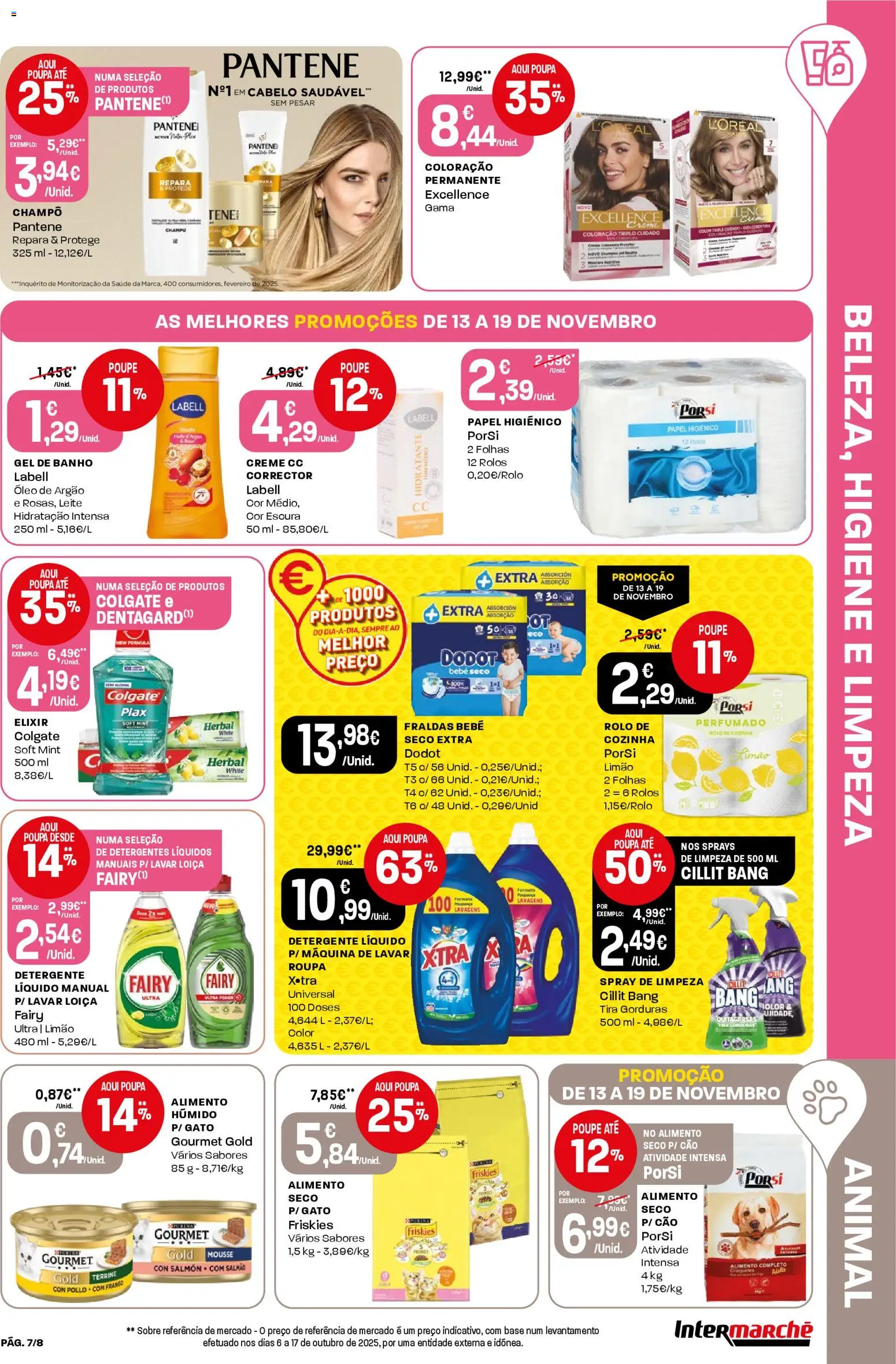 Intermarché Folheto Mini │ válido de 13.11.2025 | Página: 7 | Produtos: Máquina de lavar, Papel higiénico, Frango, Gel de banho
