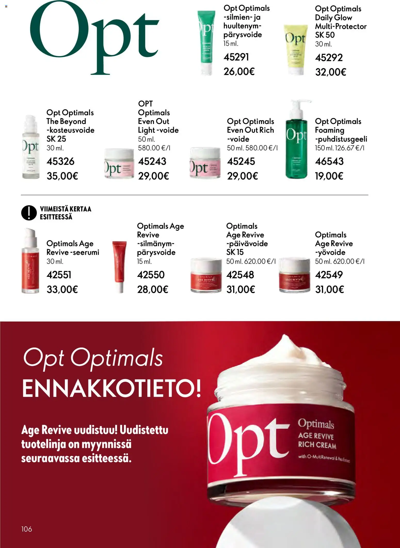 Oriflame - Esite 03 – voimassa 18.02.2026 alkaen | Sivu: 106 | Tuotteet: Yövoide, Seerumi