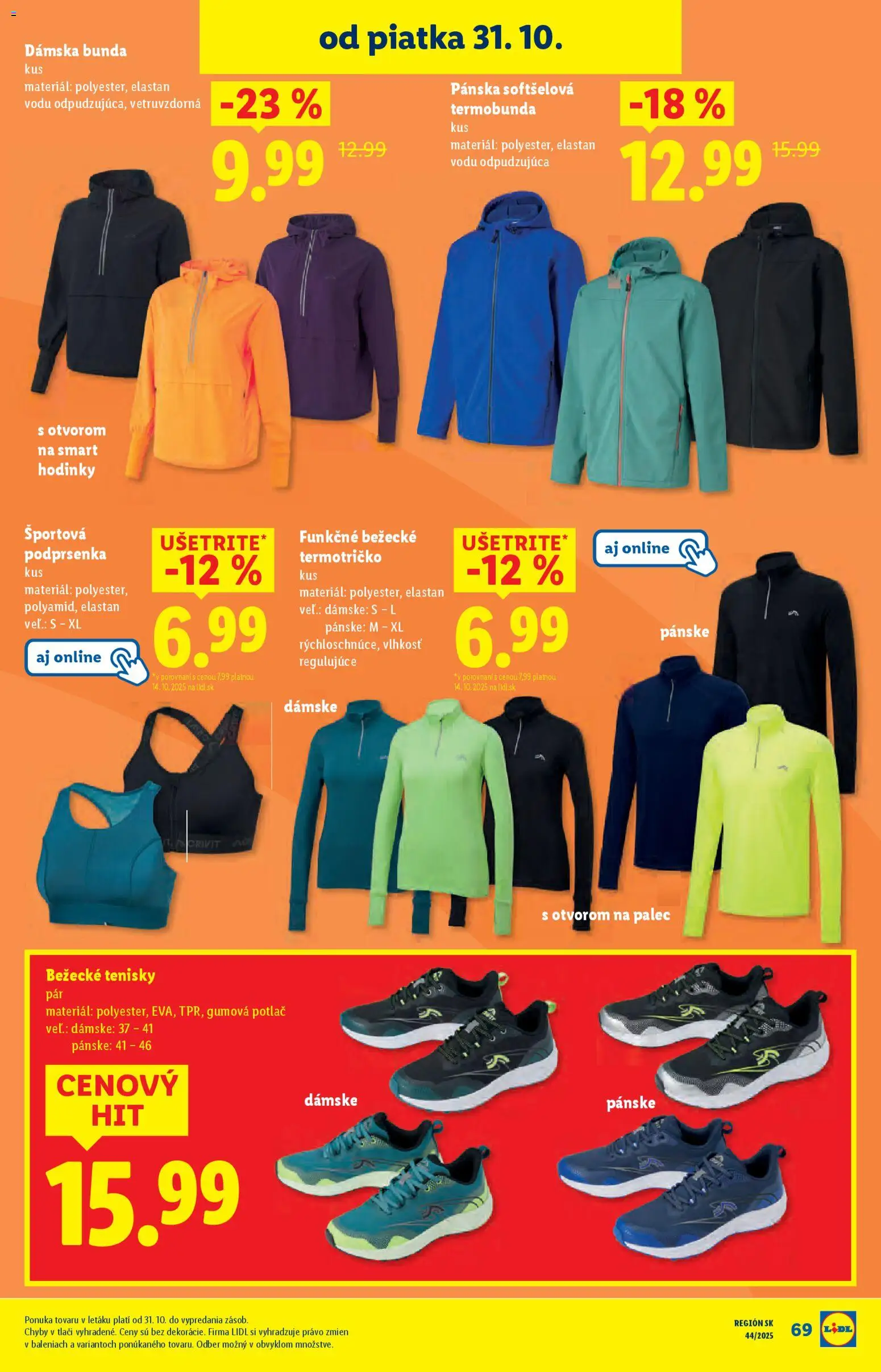 Nové Lidl akcie – leták je platný od 30.10.2025 | Strana: 45 | Produkty: Smart hodinky, Hodinky