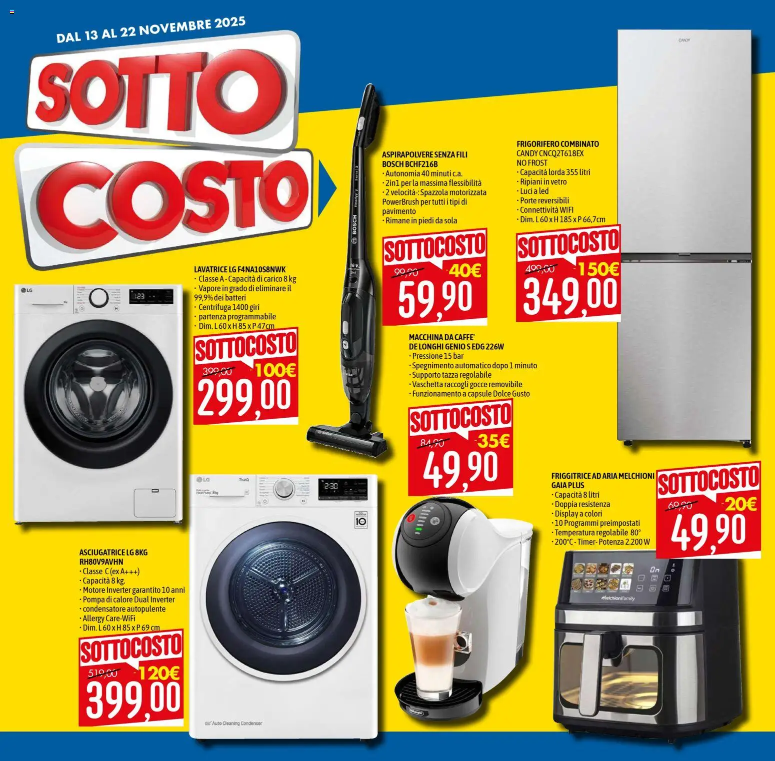 Volantino Emisfero del 13.11.2025 | Pagina: 4 | Prodotti: Spazzola, Friggitrice ad aria, Lavatrice, Aspirapolvere