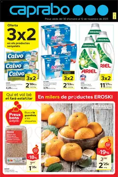 Vista previa Caprabo - Oferta 3x2 válido desde el 30.10.2025
