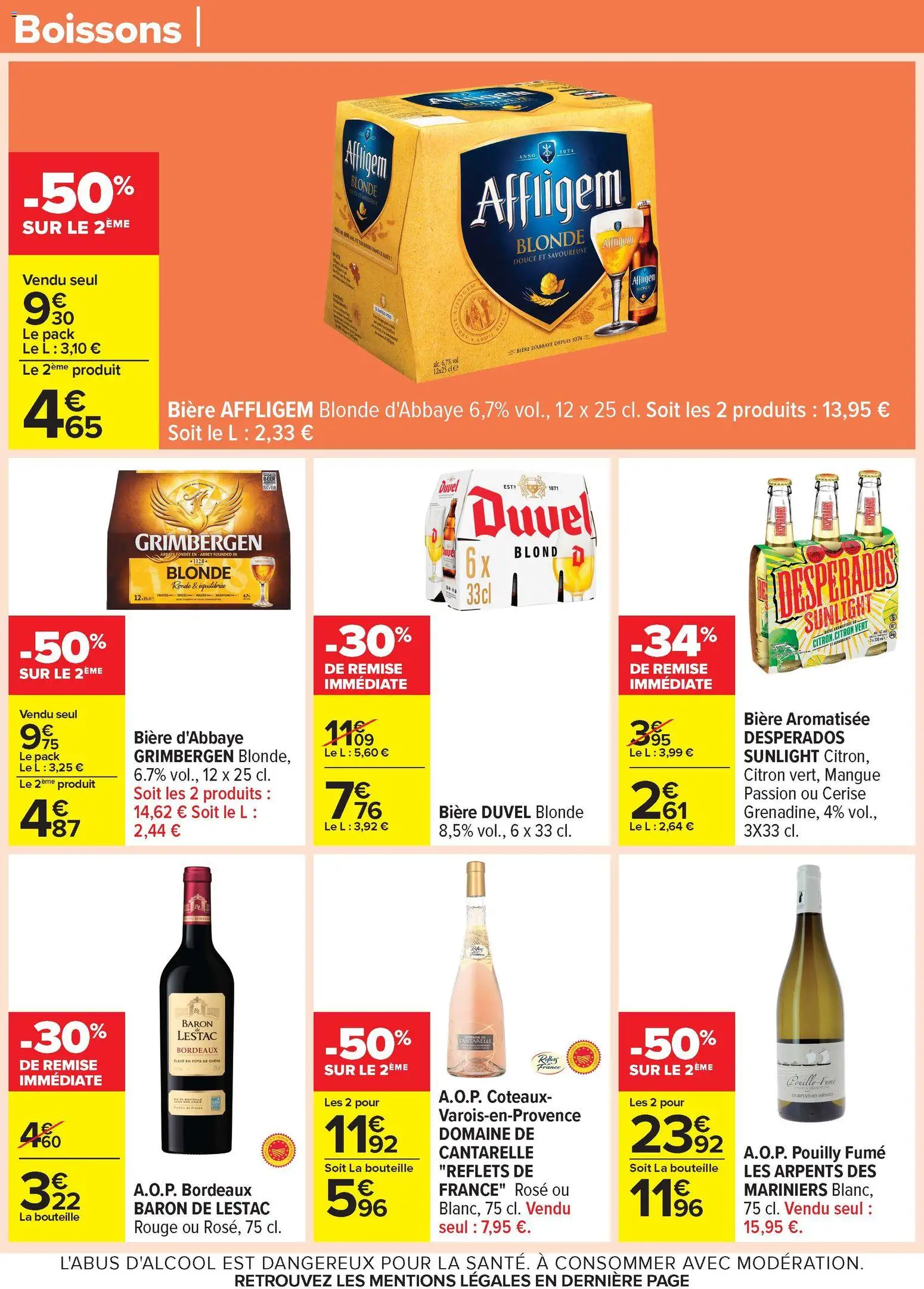 {H1} | Page: 57 | Produits: Desperados, Citron, Baron de Lestac, Bière