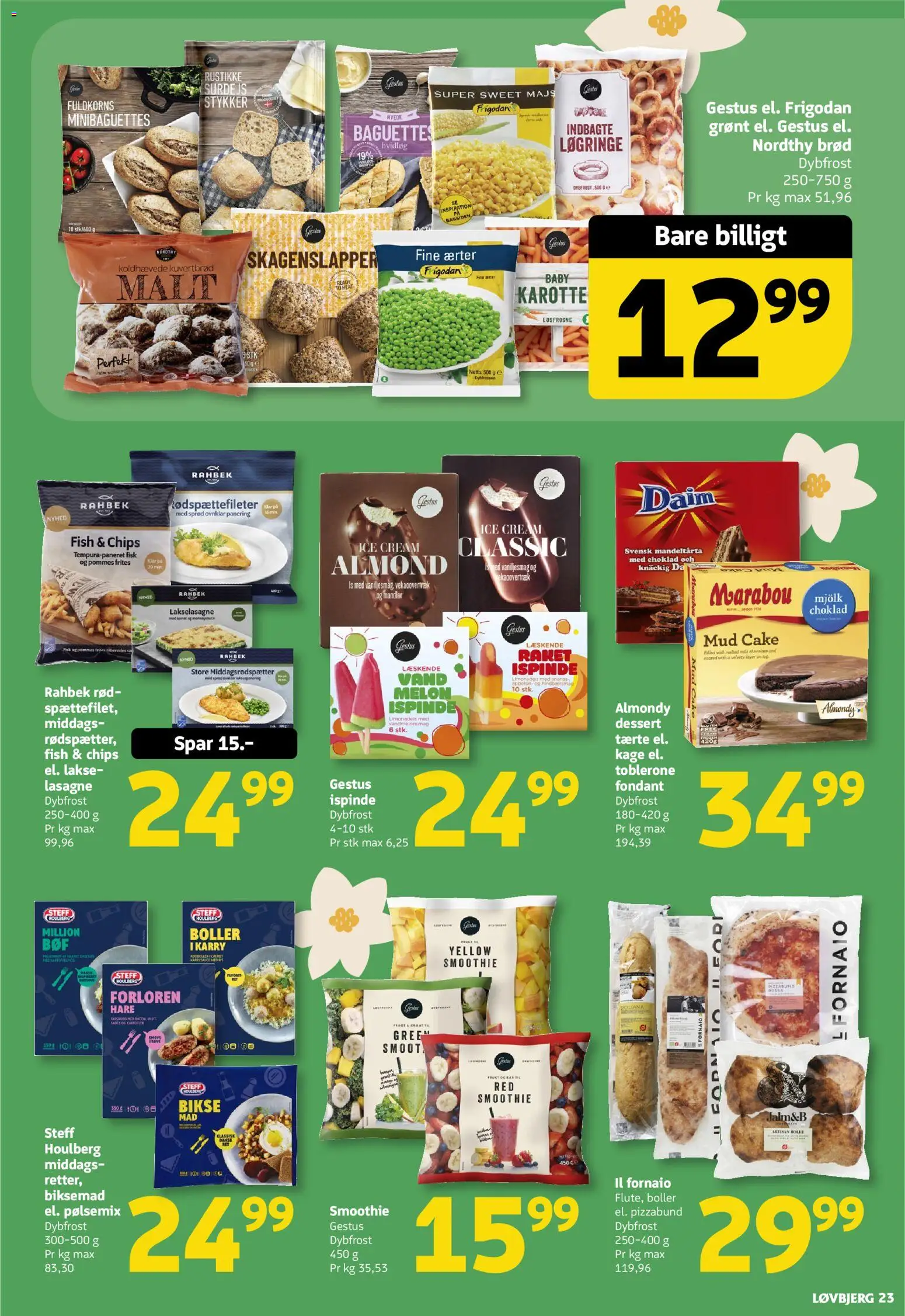 Løvbjerg tilbudsavis – gyldig fra 06.03.2026 | Side: 23 | Produkter: Chips, Mandler, Smoothie, Ærter