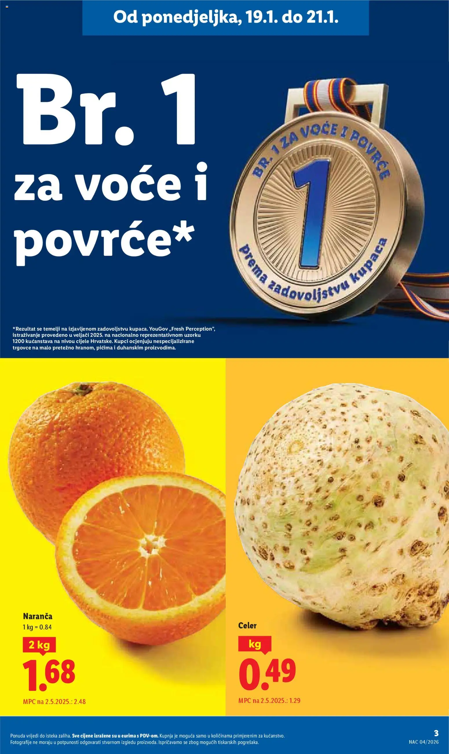 Lidl katalog | vrijedi od 19.01.2026 | Stranica: 3 | Proizvodi: Celer, Voće