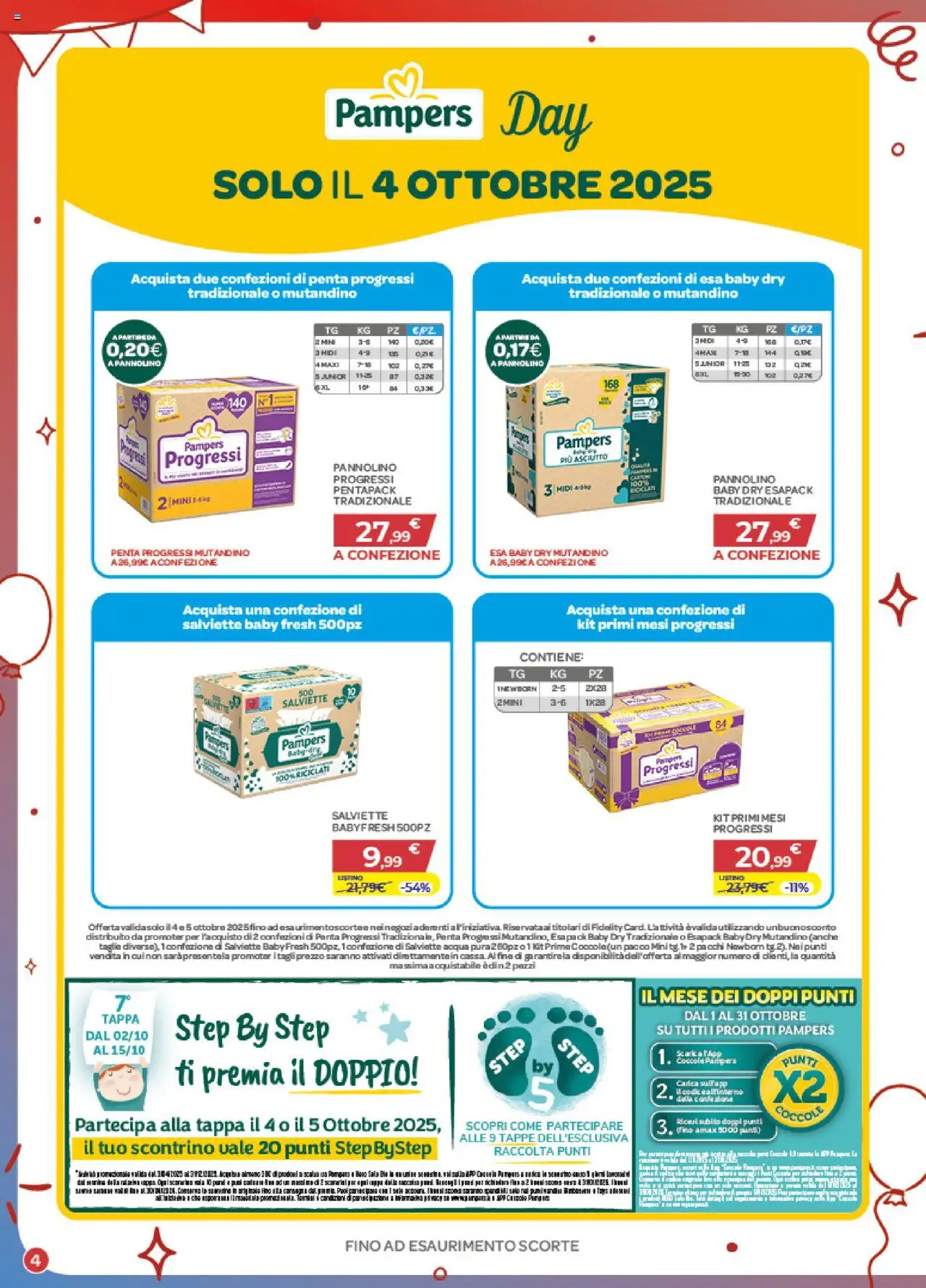 Volantino Bimbo store del 02.10.2025 | Pagina: 4 | Prodotti: Acqua, Pampers