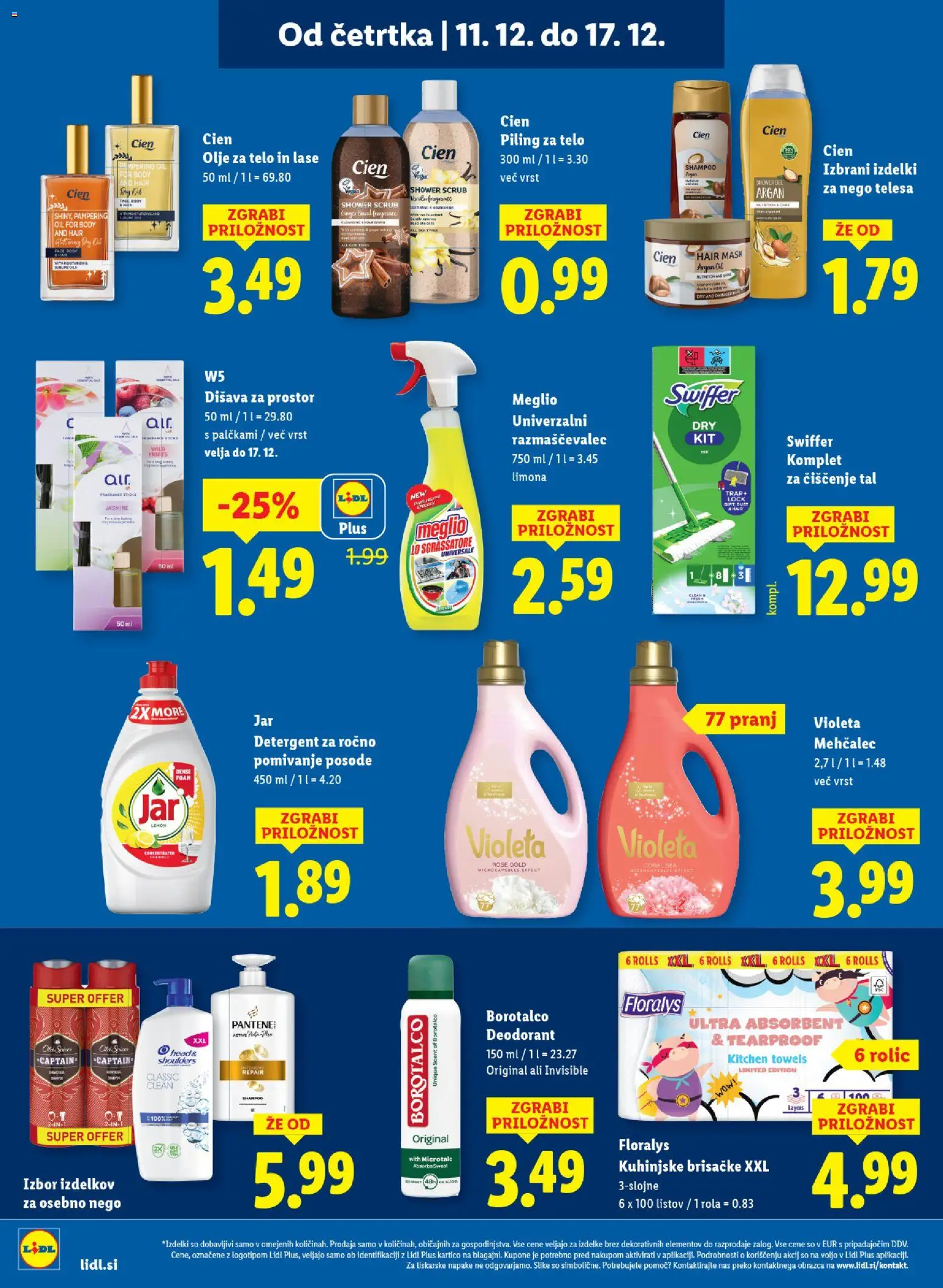 Novi Lidl katalog ponudbe – veljaven od 11.12.2025 | Stran: 20 | Izdelki: Piling za telo, Mehčalec, Disava, Olje