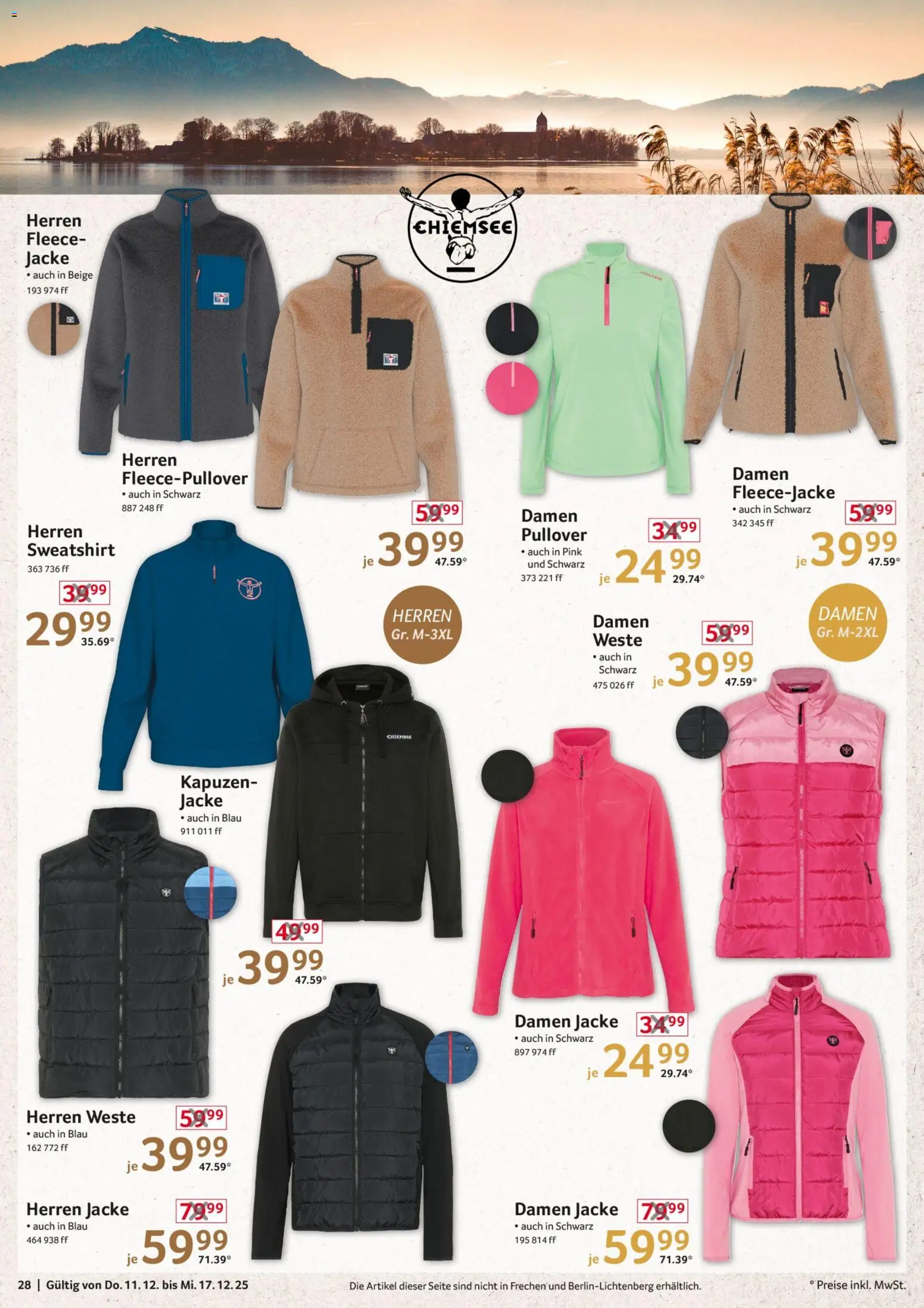 Selgros  Non Food – gültig ab 11.12.2025 | Seite: 28 | Produkte: Sweatshirt, Pullover, Weste, Jacke