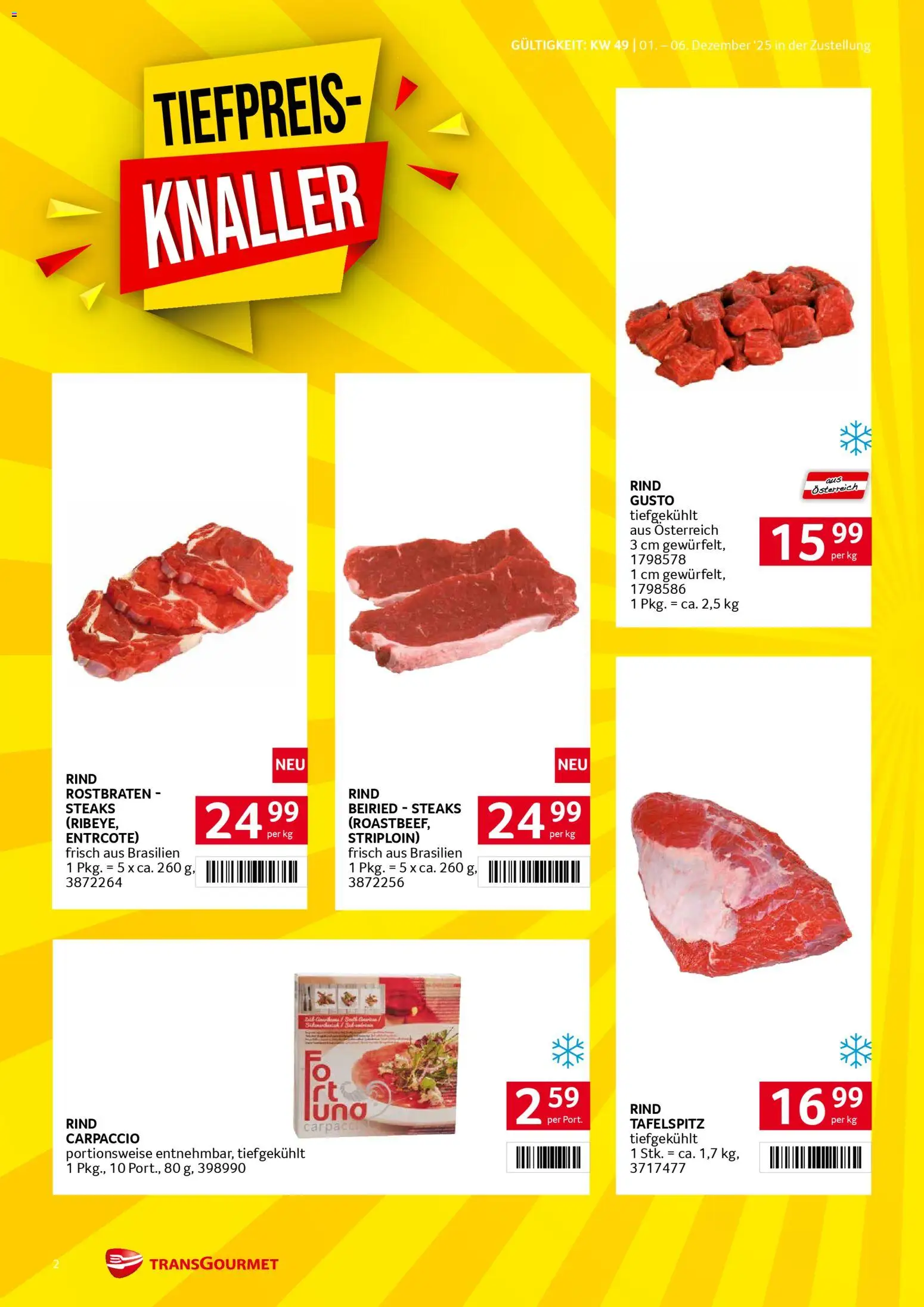 Transgourmet Zustellaktion gültig ab 01.12.2025 | Seite: 2
