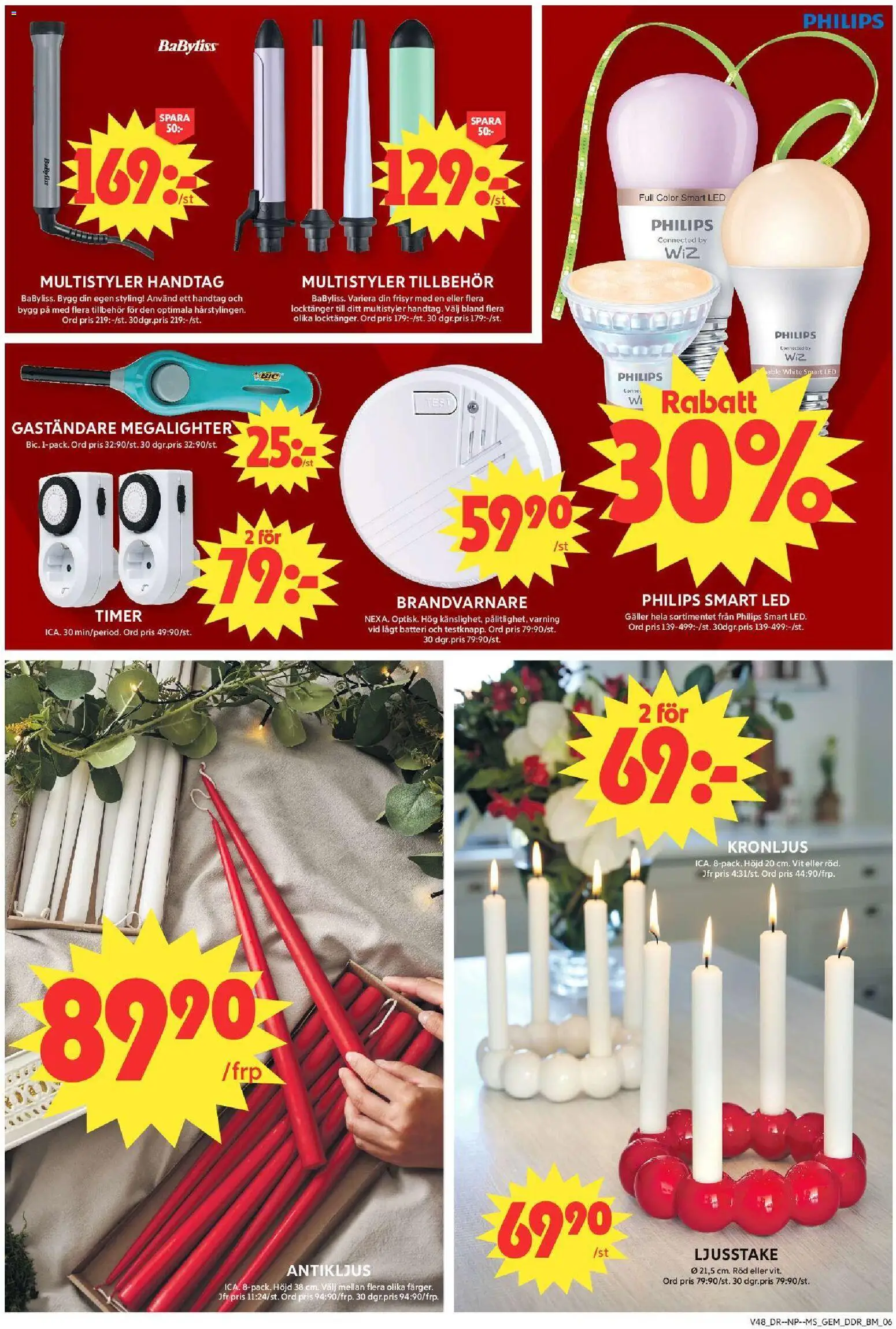 ICA Maxi reklamblad aktuell från 24.11.2025 | Sida: 13 | Produkter: Gem, Galler, Batteri