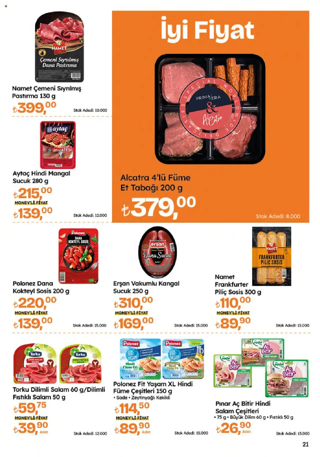 Migros Katalog - Migroskop - 21.08.2025 tarihinden itibaren geçerlidir | Sayfa: 21 | Ürünler: Salam, Sosis, Piliç, Sucuk