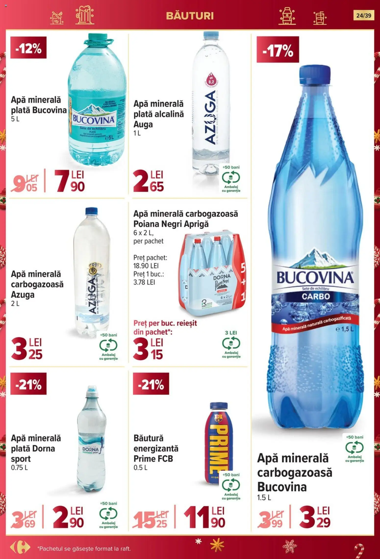 Noul catalog Carrefour – valabil de la 19.11.2025 | Pagină: 24 | Produse: Yazı tahtası kalemi, Apă