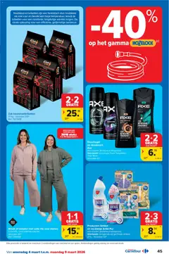 Carrefour folder week 10 - Voorbeeld van een folder van Carrefour, geldig van 04.03.2026 | Pagina: 45 | Producten: Wc, Zak, Sweater, Box