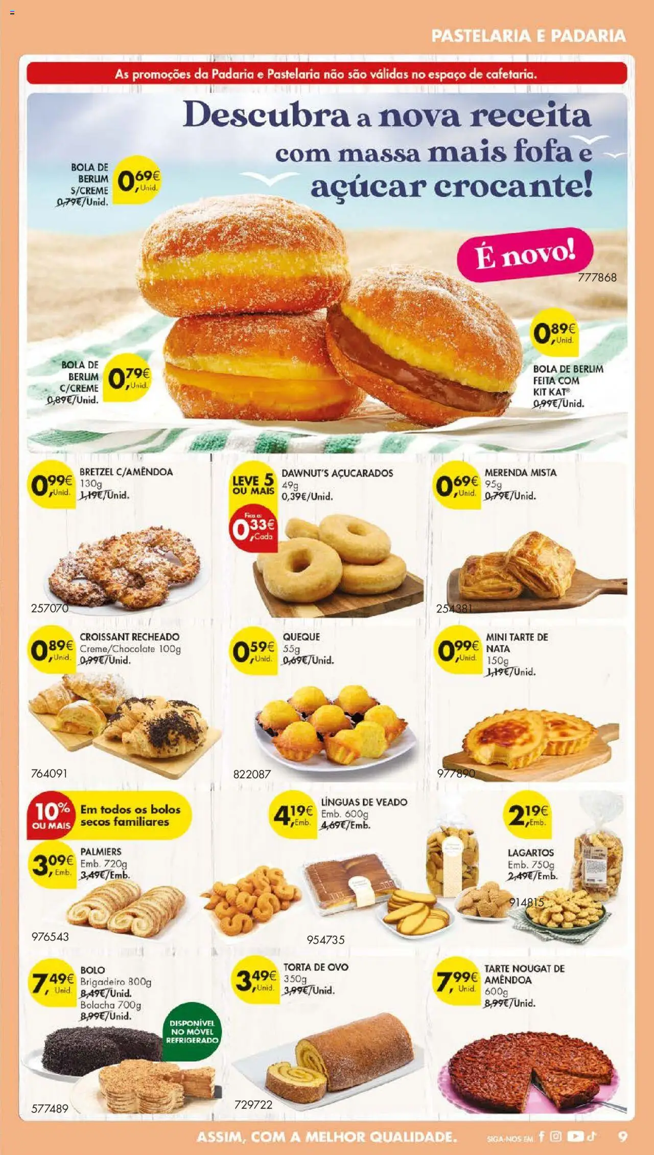 Pingo Doce folheto │ válido de 01.07.2025 | Página: 9 | Produtos: Puff, Tarte, Açúcar, Massa