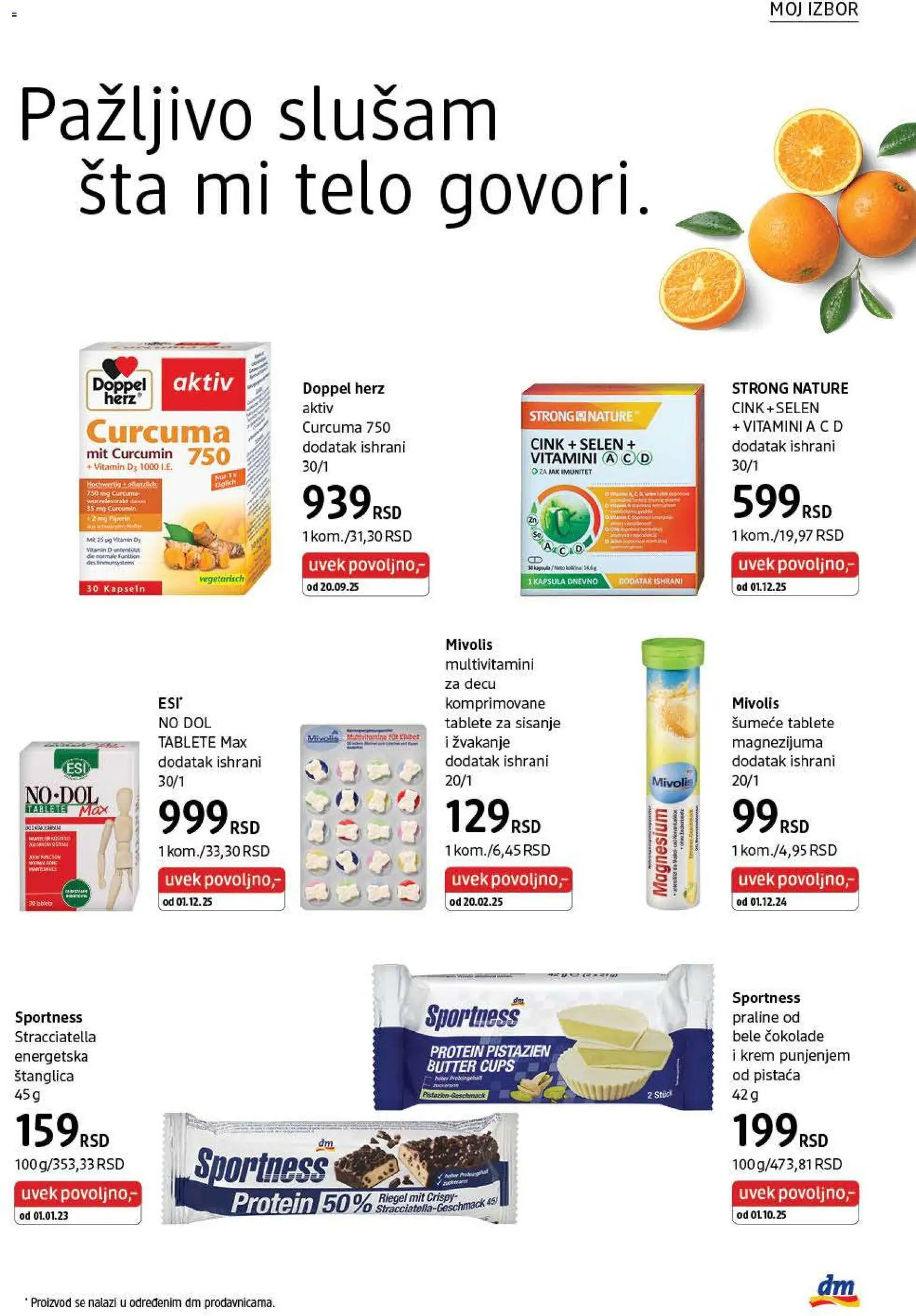 DM Drogerie katalog - važi od 01.02.2026 | Strana: 33 | Proizvode: Protein, Protein bar, Praline