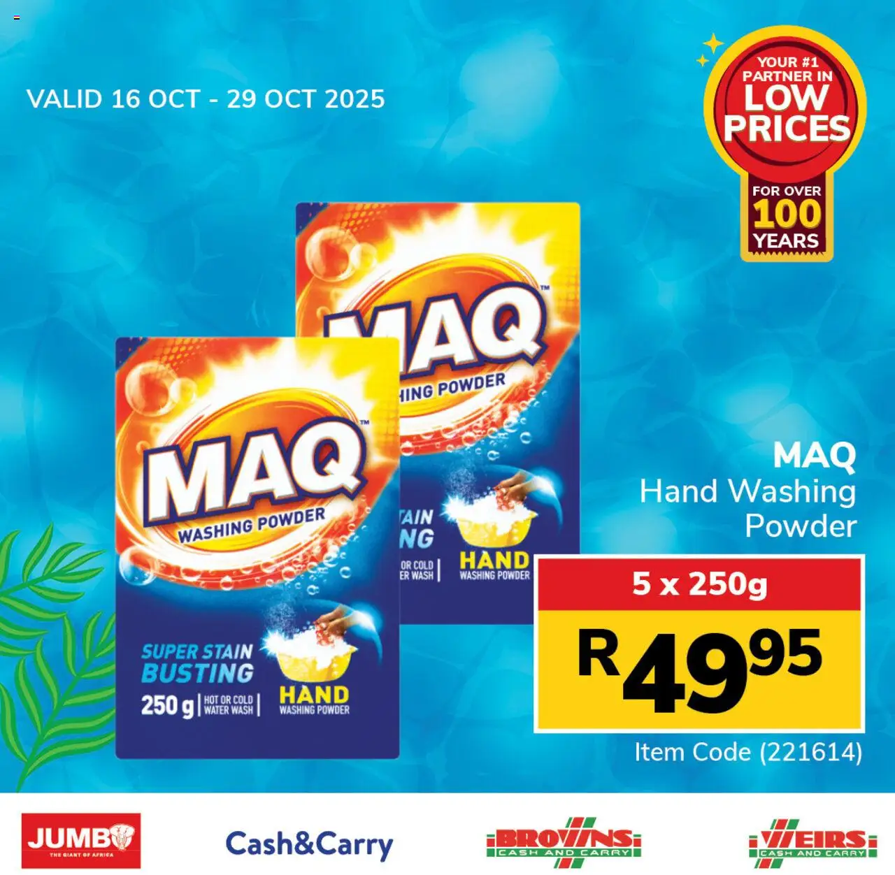 New Jumbo catalogue – valid from 16.10.2025 | Page: 2 | Products: Powder, Water, Washing powder