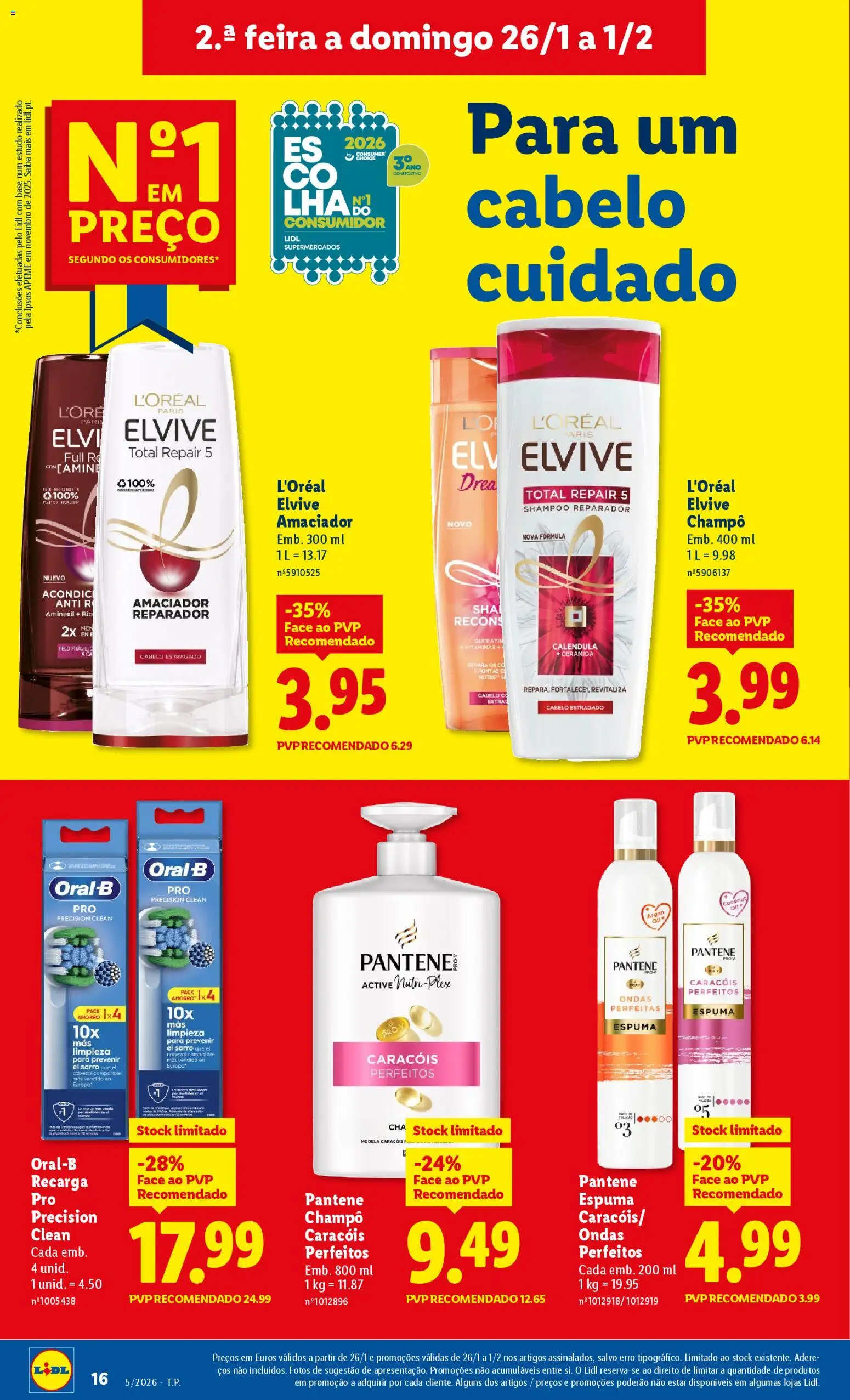 Lidl folheto │ válido de 26.01.2026 | Página: 16 | Produtos: Shampoo, Base