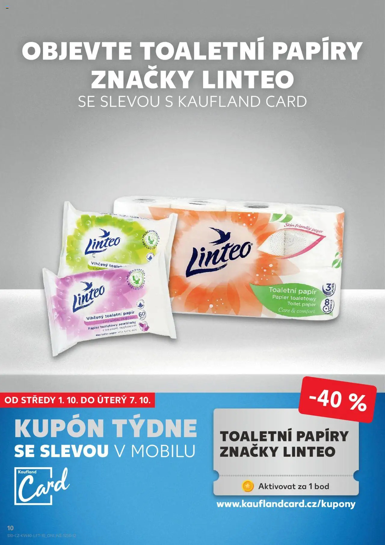 Kaufland leták od 01.10.2025 | Strana: 10 | Produkty: Toaletní papír