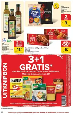 Carrefour market folder week 15 - Voorbeeld van een folder van Carrefour market, geldig van 08.04.2026 | Pagina: 16 | Producten: Olijfolie, Chips, Oven, Melk
