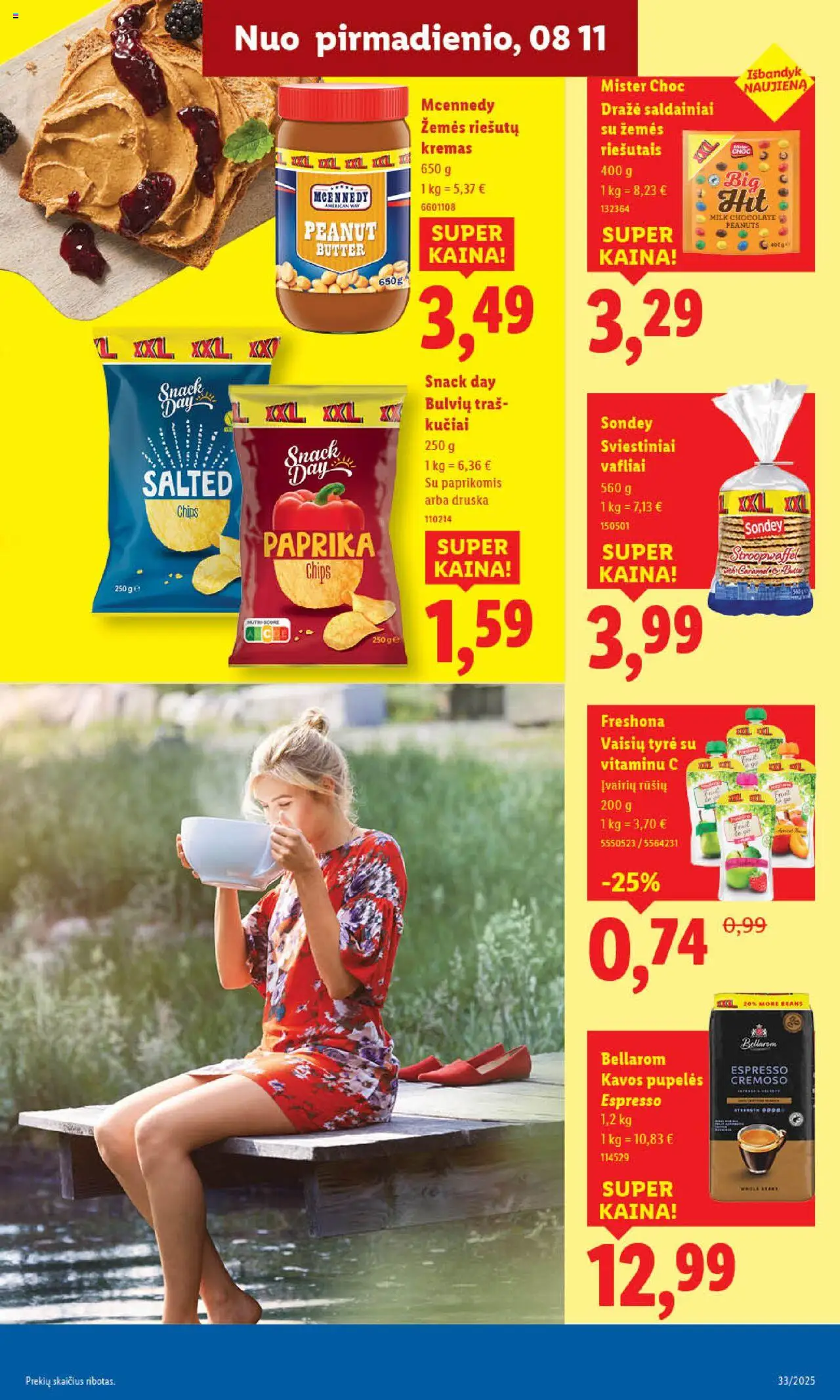 LIDL - Leidinys│galioja nuo 11.08.2025 | Puslapis: 17 | Prekių: Paprika, Kremas, Vafliai, Saldainiai