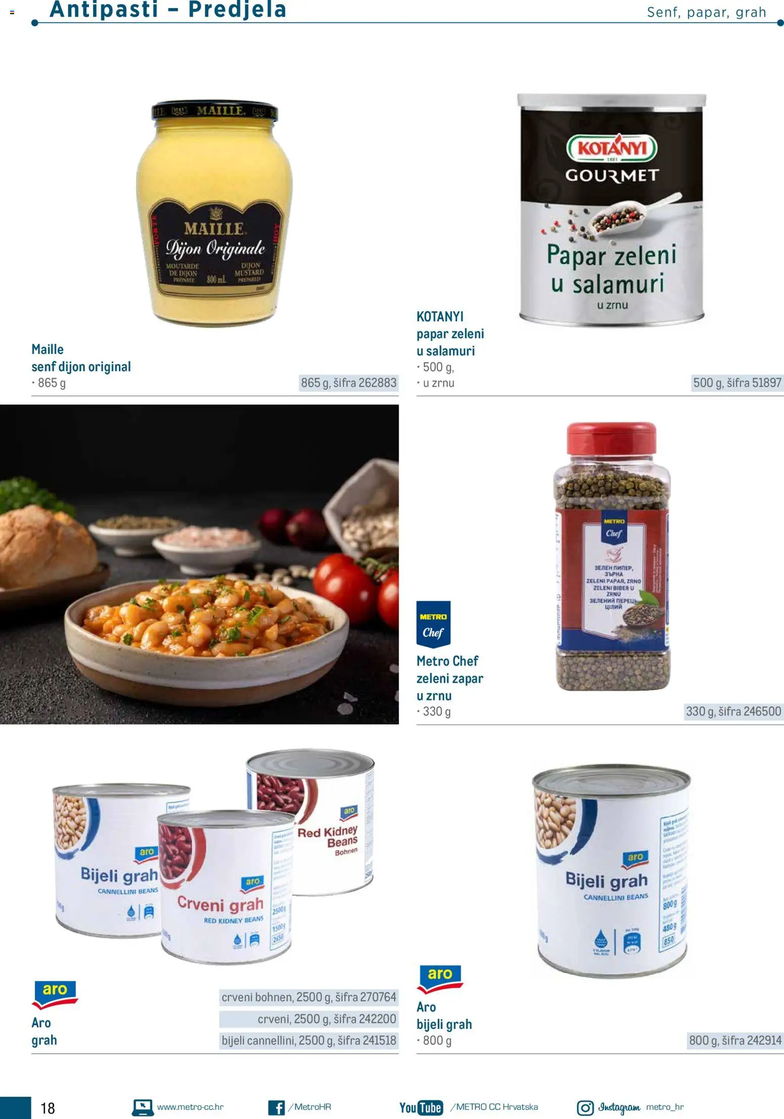 Metro katalog | vrijedi od 05.03.2026 | Stranica: 18 | Proizvodi: Grah, Papar, Senf