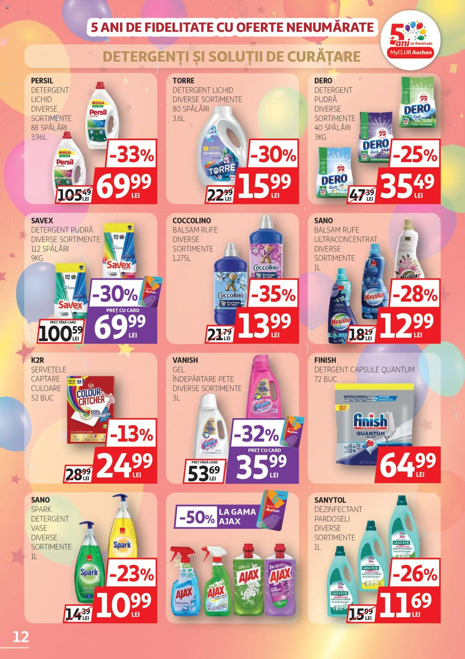 Noul catalog Auchan – valabil de la 04.03.2026 | Pagină: 12 | Produse: Pomelo, Pudră, Balsam, Çelik Mama ve Su Kabı