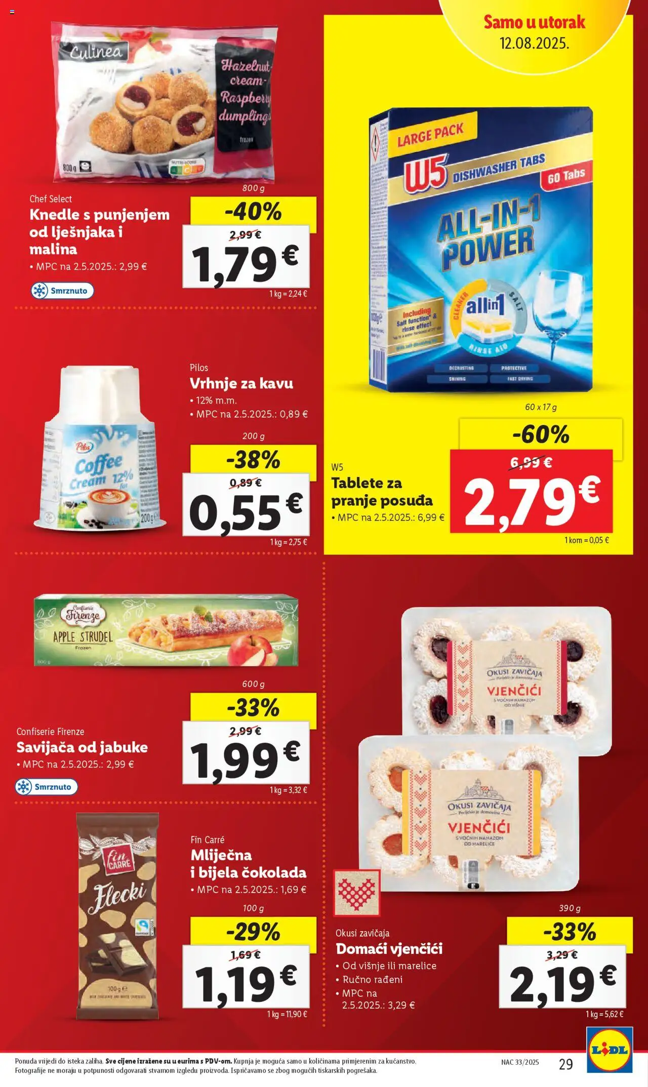 Lidl katalog | vrijedi od 11.08.2025 | Stranica: 29 | Proizvodi: Čokolada, Jabuke, Marelice