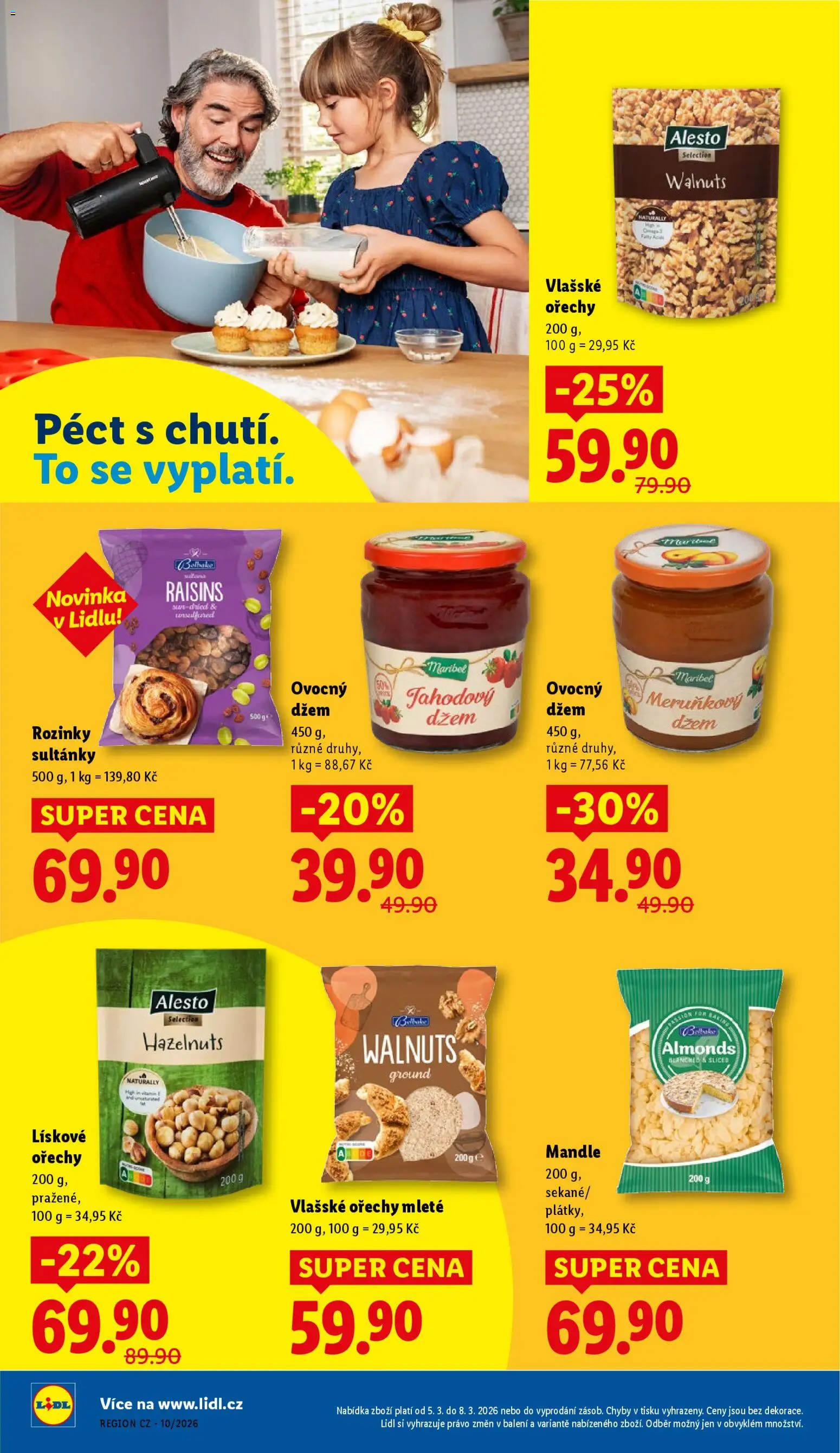 Lidl leták od 05.03.2026 | Strana: 24 | Produkty: Džem, Ořechy, Mandle, Vlašské ořechy