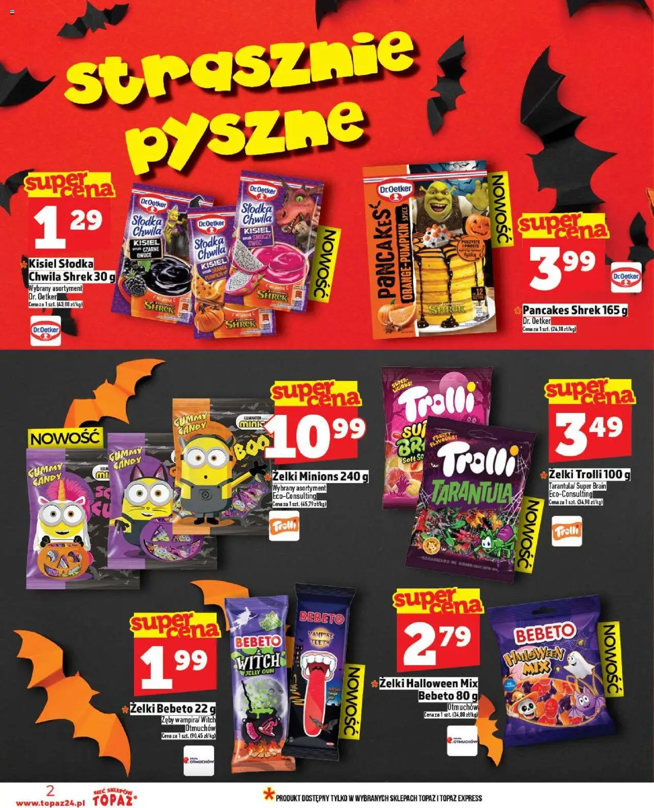 Topaz Gazetka od 16.10.2025 | Strona: 2 | Produkty: Żelki, Pancakes, Owoce