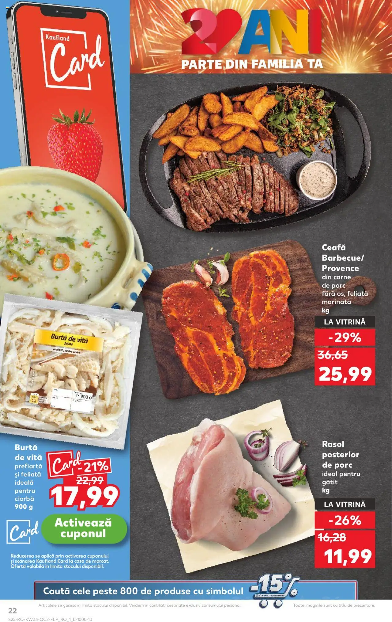 Kaufland RO akciós ujság - amely érvényes a következő dátumtól: 13.08.2025 | Oldal: 22