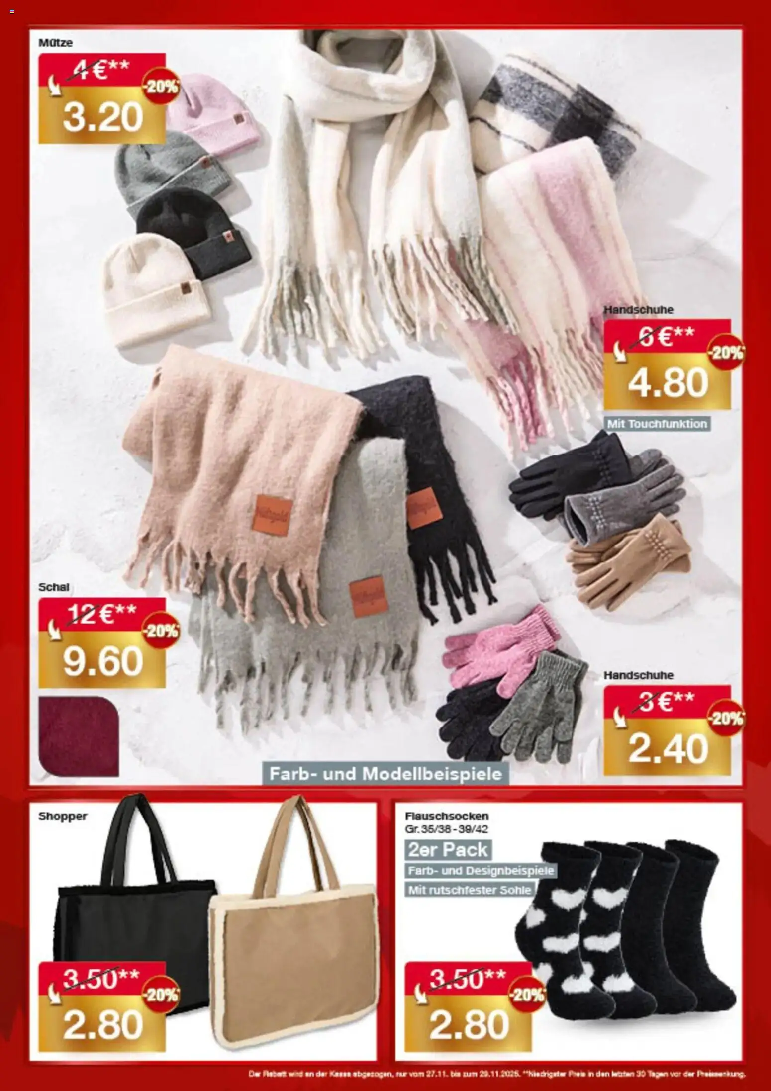 Woolworth Servus Wien! gültig ab 27.11.2025 | Seite: 3 | Produkte: Schal, Handschuhe