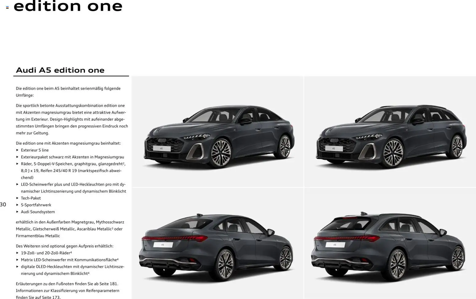 Audi A5 – gültig ab 28.10.2025 | Seite: 30 | Produkte: Soundsystem