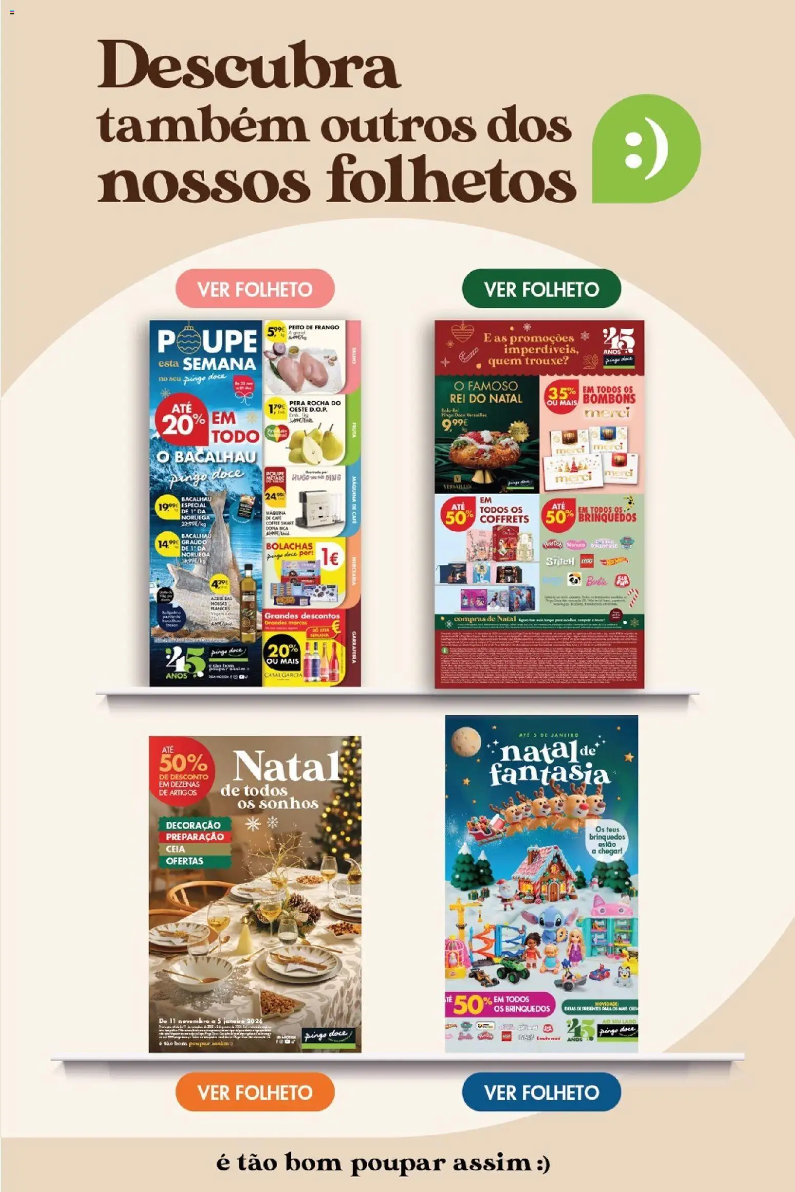 Pingo Doce Poupe este Fim de Semana │ válido de 28.11.2025 | Página: 34 | Produtos: Azeite, Bacalhau, Peito de frango, Café