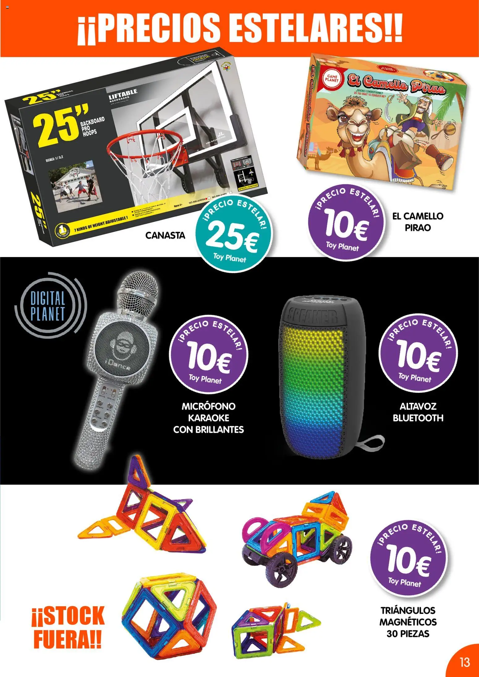 Toy Planet catálogo  Precios Estelares │ válido desde el 02.03.2026 | Página: 13 | Productos: Micrófono, Altavoz
