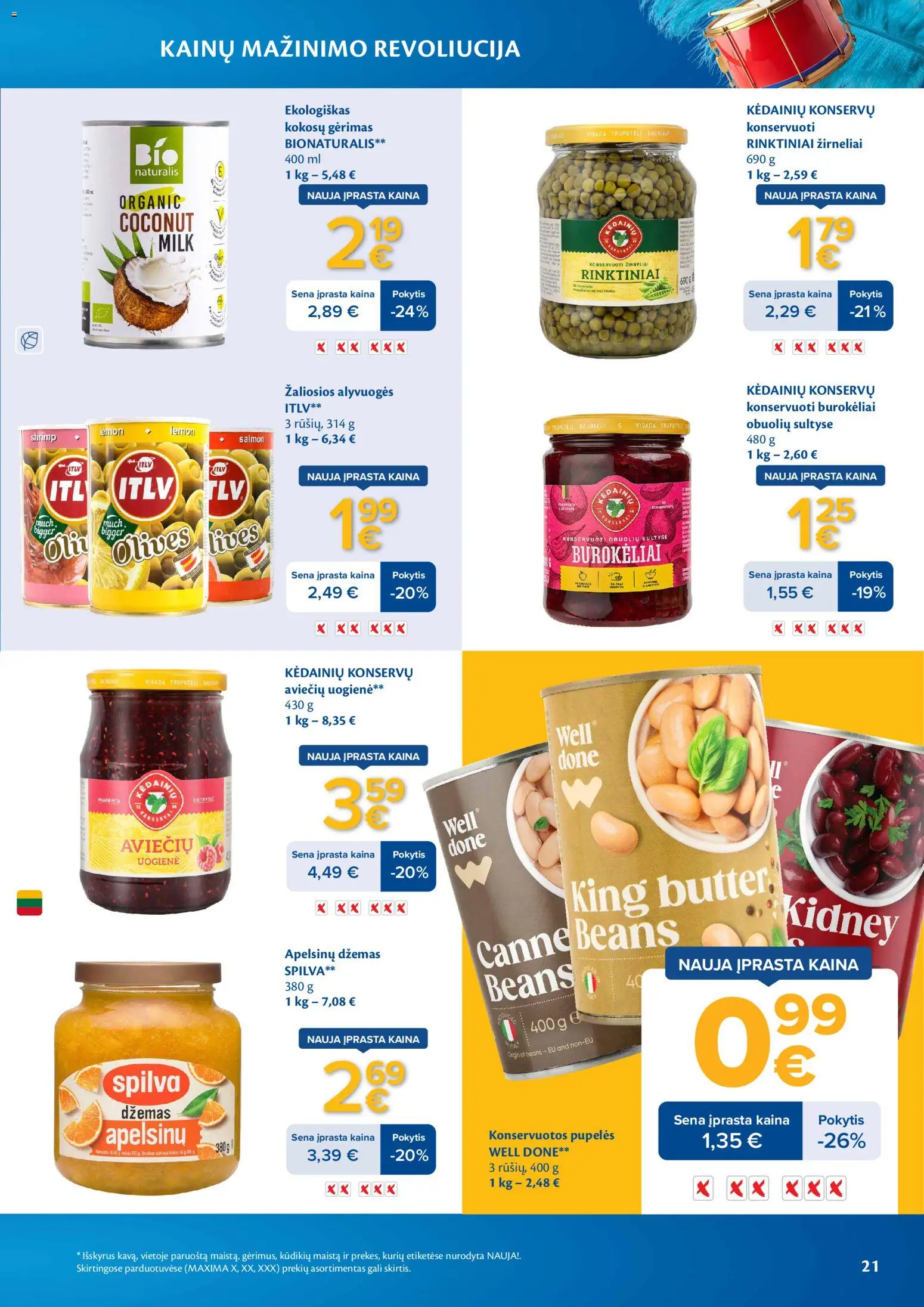 MAXIMA akcijos nuo 03.03.2026 | Puslapis: 21 | Prekių: Pupelės, Žirneliai