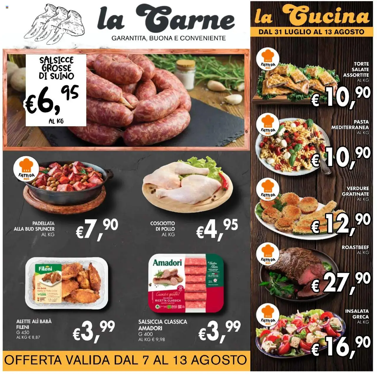 Volantino Coal del 31.07.2025 | Pagina: 5 | Prodotti: Pollo, Insalata, Suino, Pasta