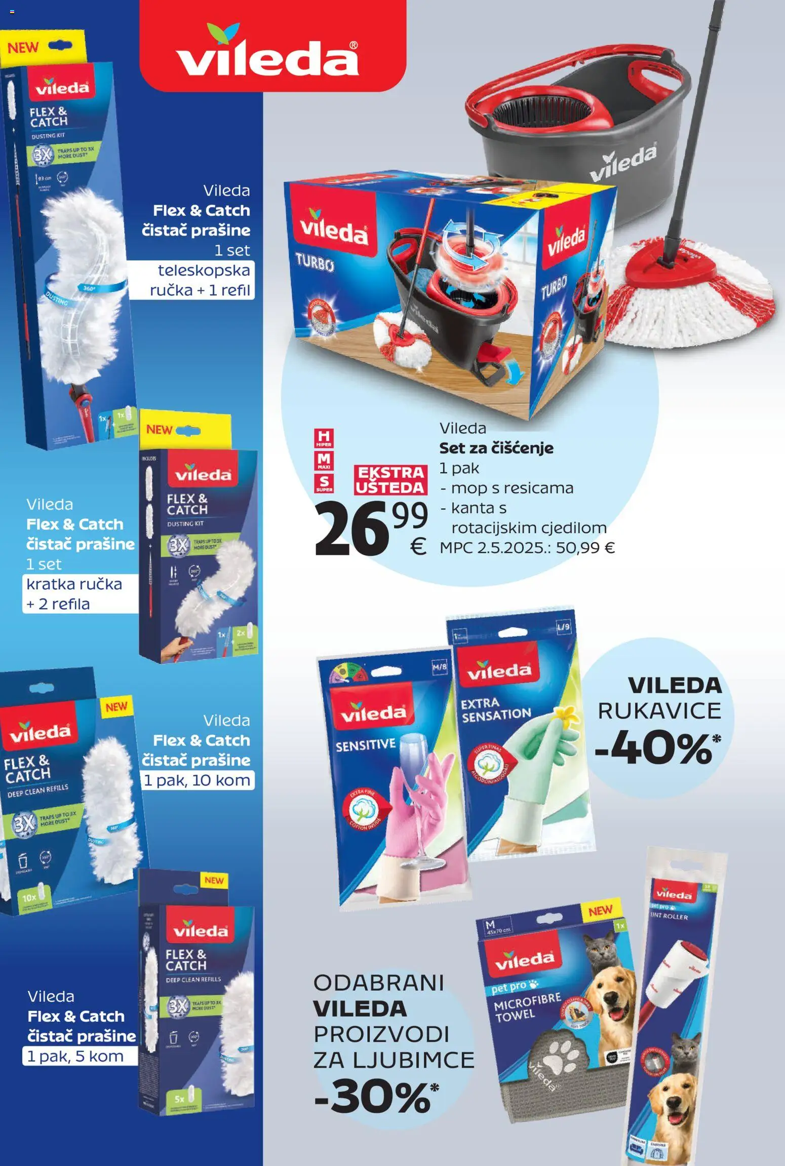 Tommy katalog | vrijedi od 02.03.2026 | Stranica: 16 | Proizvodi: Mop, Rukavice, Vileda